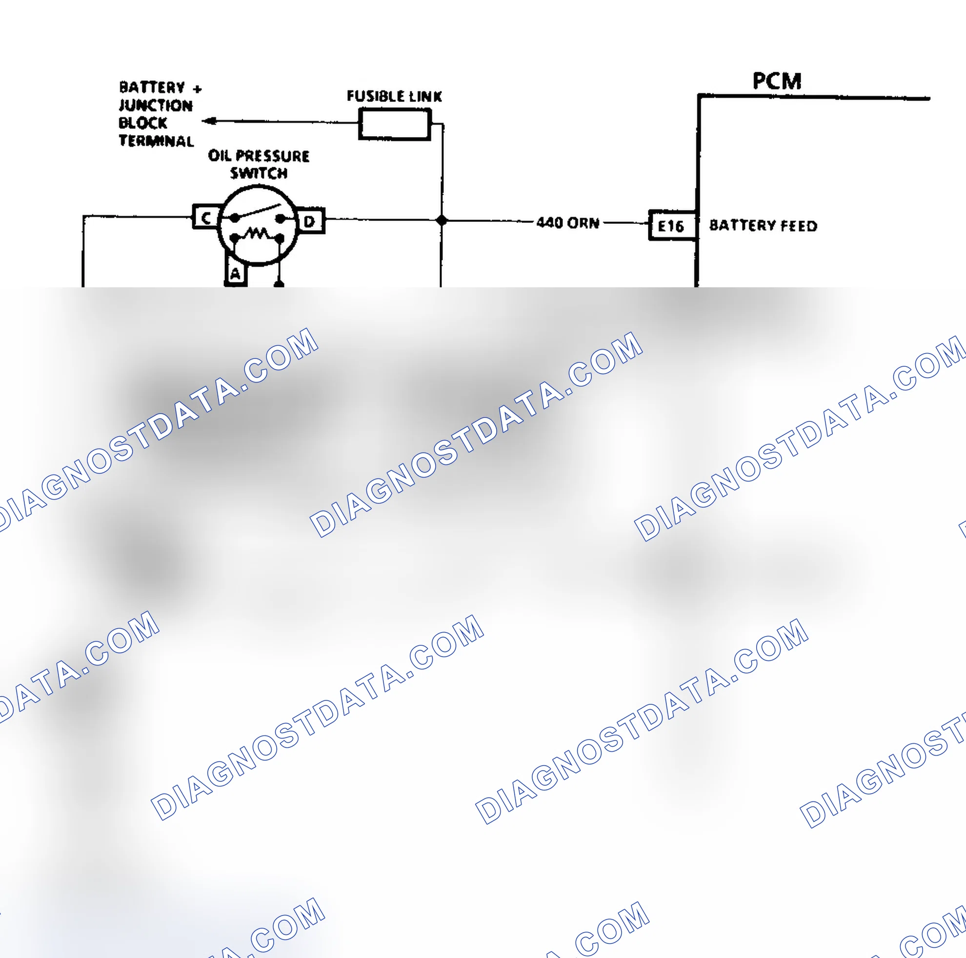 Scheme 91: Code 54 Schematic ("C" & "K" Series Exc. 5.0L/5.7L M/T Fuel Pump Circuit