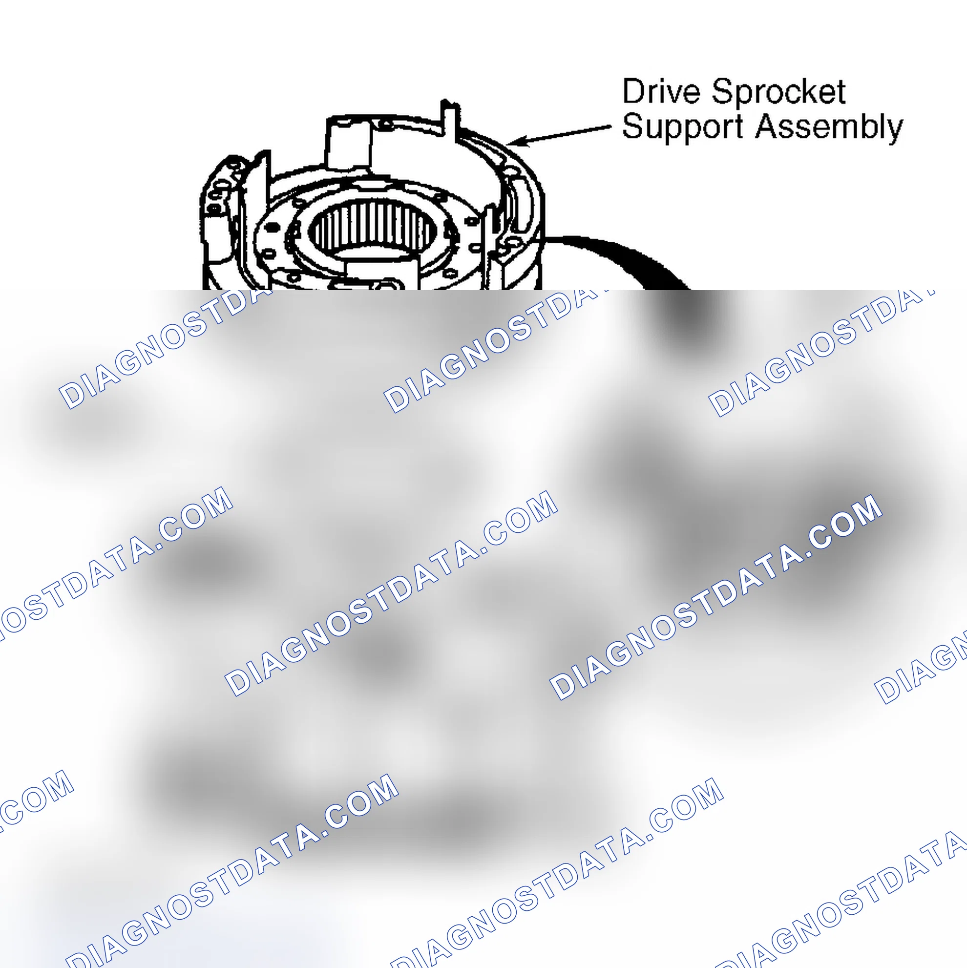 Scheme 18: DRIVE SPROCKET SUPPORT ASSEMBLY