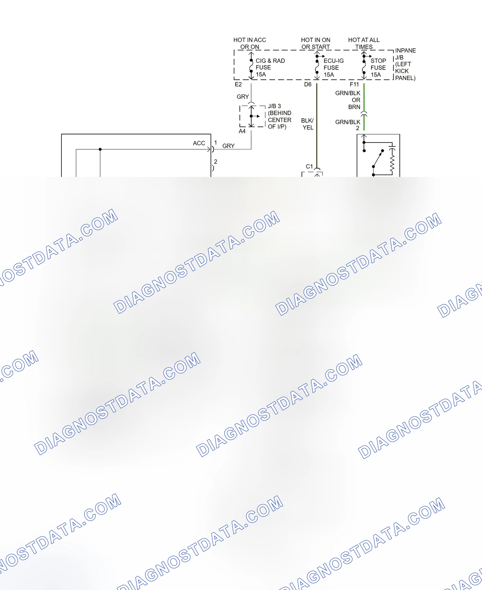 Scheme 7: Shift Interlock System Wiring Diagram (Celica)