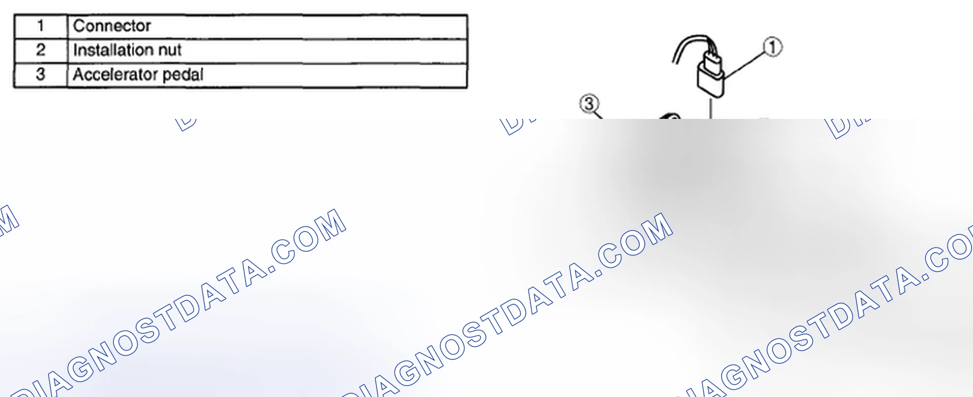 Scheme 302: ACCELERATOR PEDAL REMOVAL/INSTALLATION [LF, L3]
