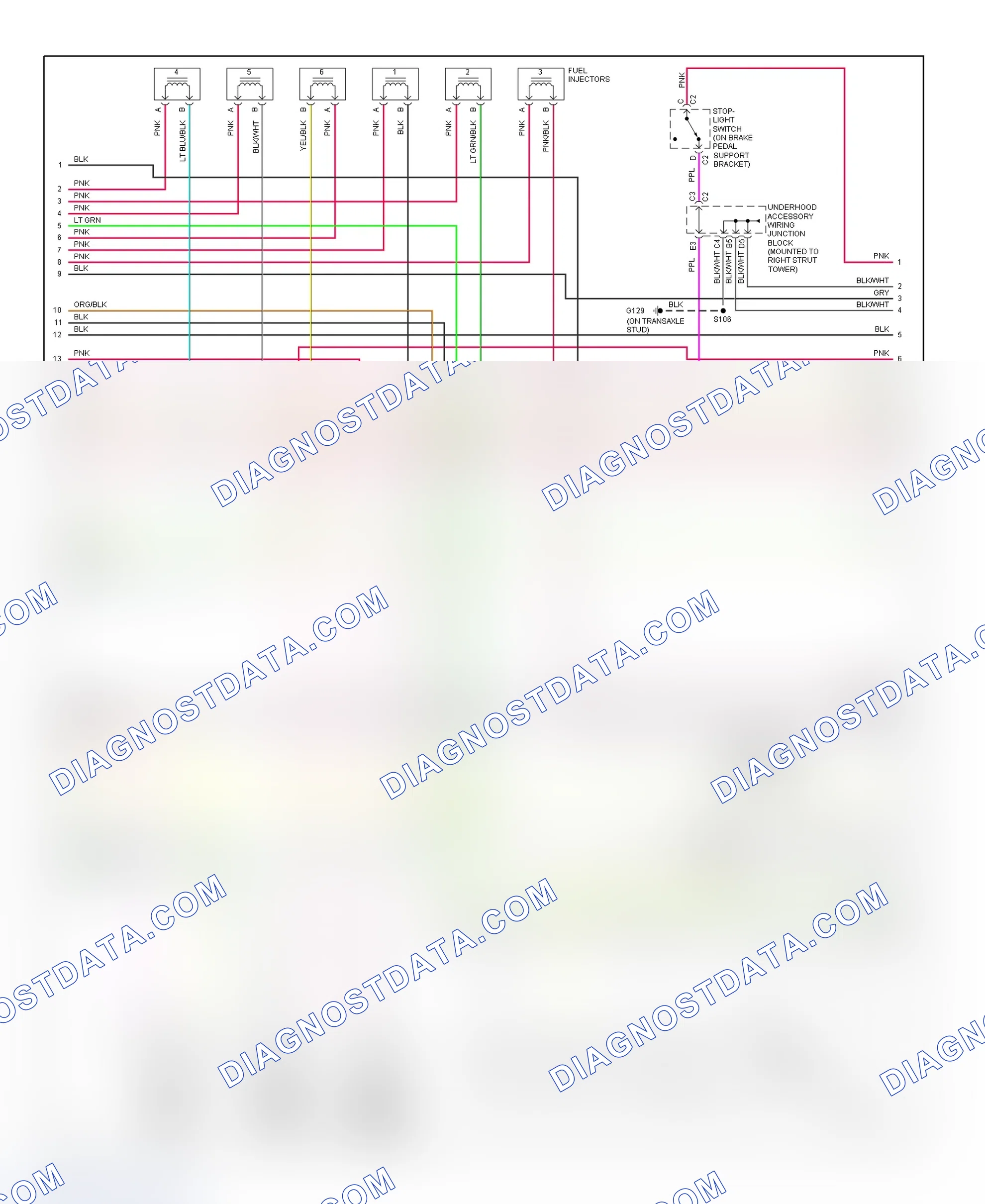 Scheme 115: PCM Wiring Diagram (Grand Prix - 3.8L VIN K - 2 Of 4)