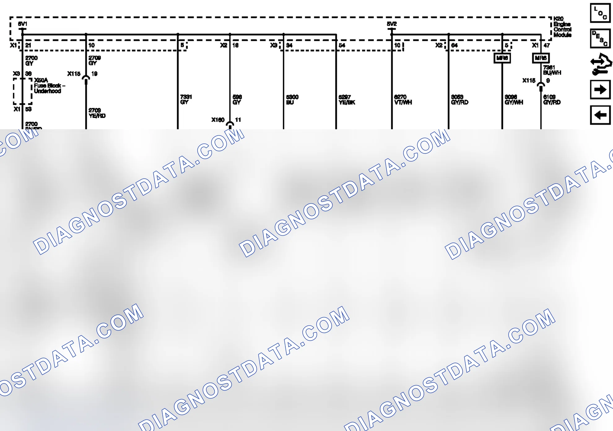Scheme 41: 5V1, 5V2, and Low Reference Bus Wiring Schematics (1 of 2)
