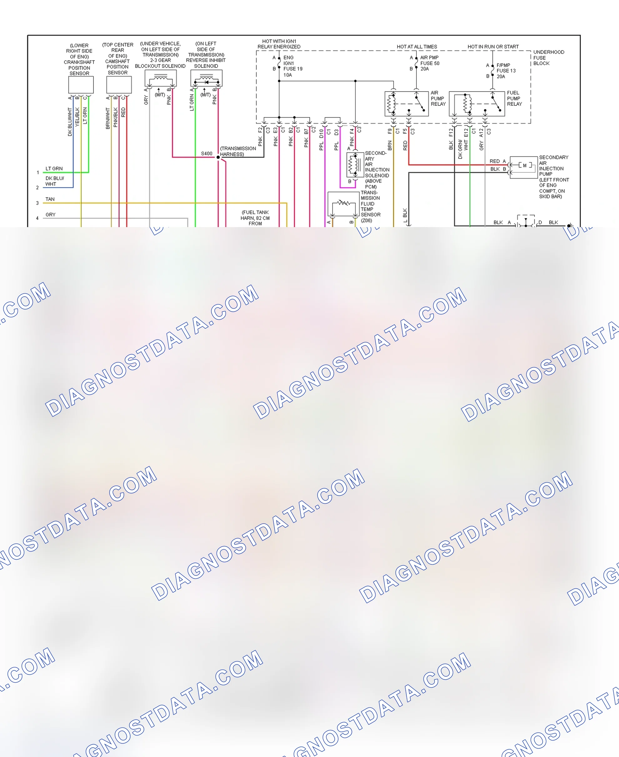 Scheme 147: PCM Wiring Diagram (Corvette - 5.7L - 2 Of 4)