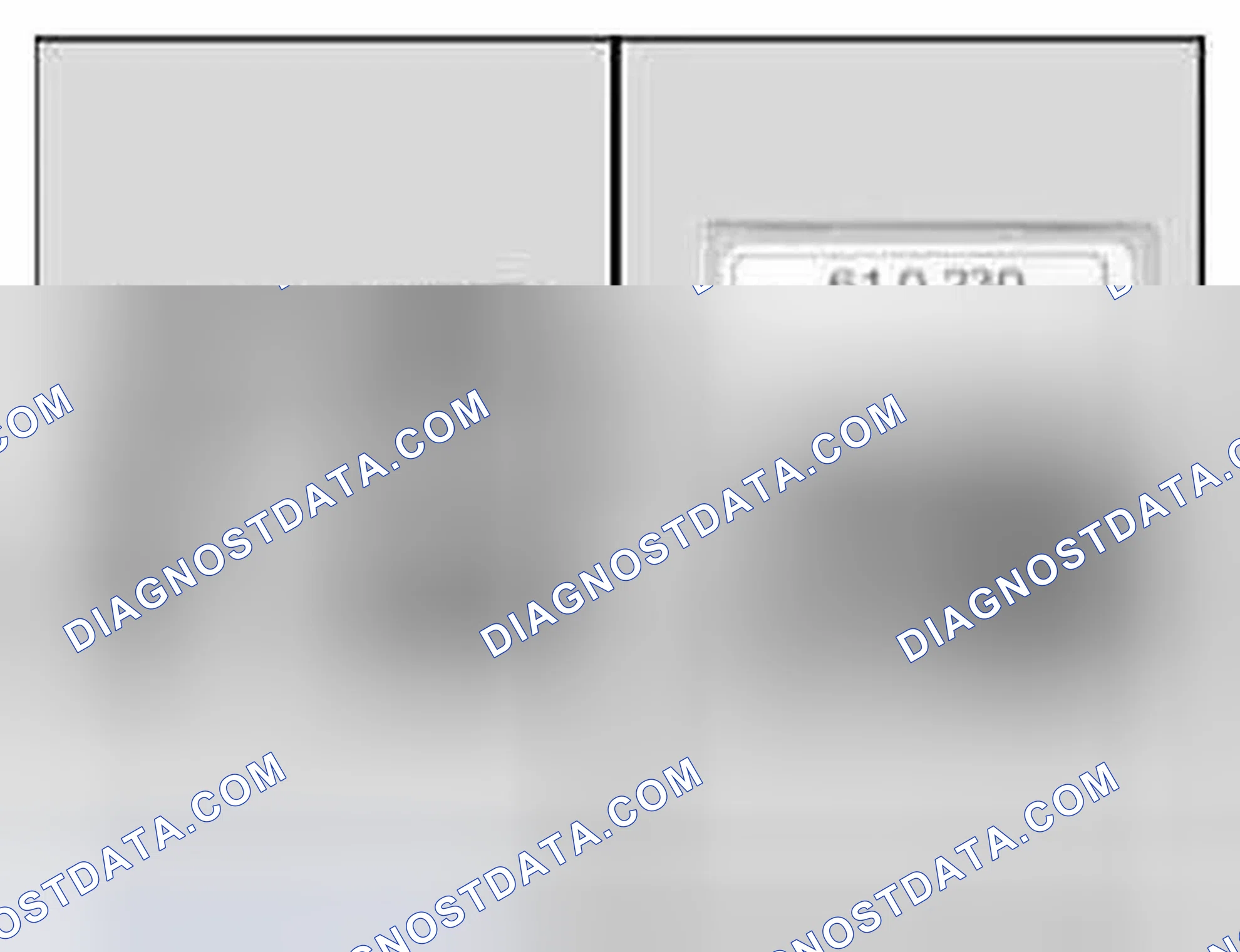 Scheme 281: 61 0 230 Stencil For Contacts "DFK 40" and "MAK 8"