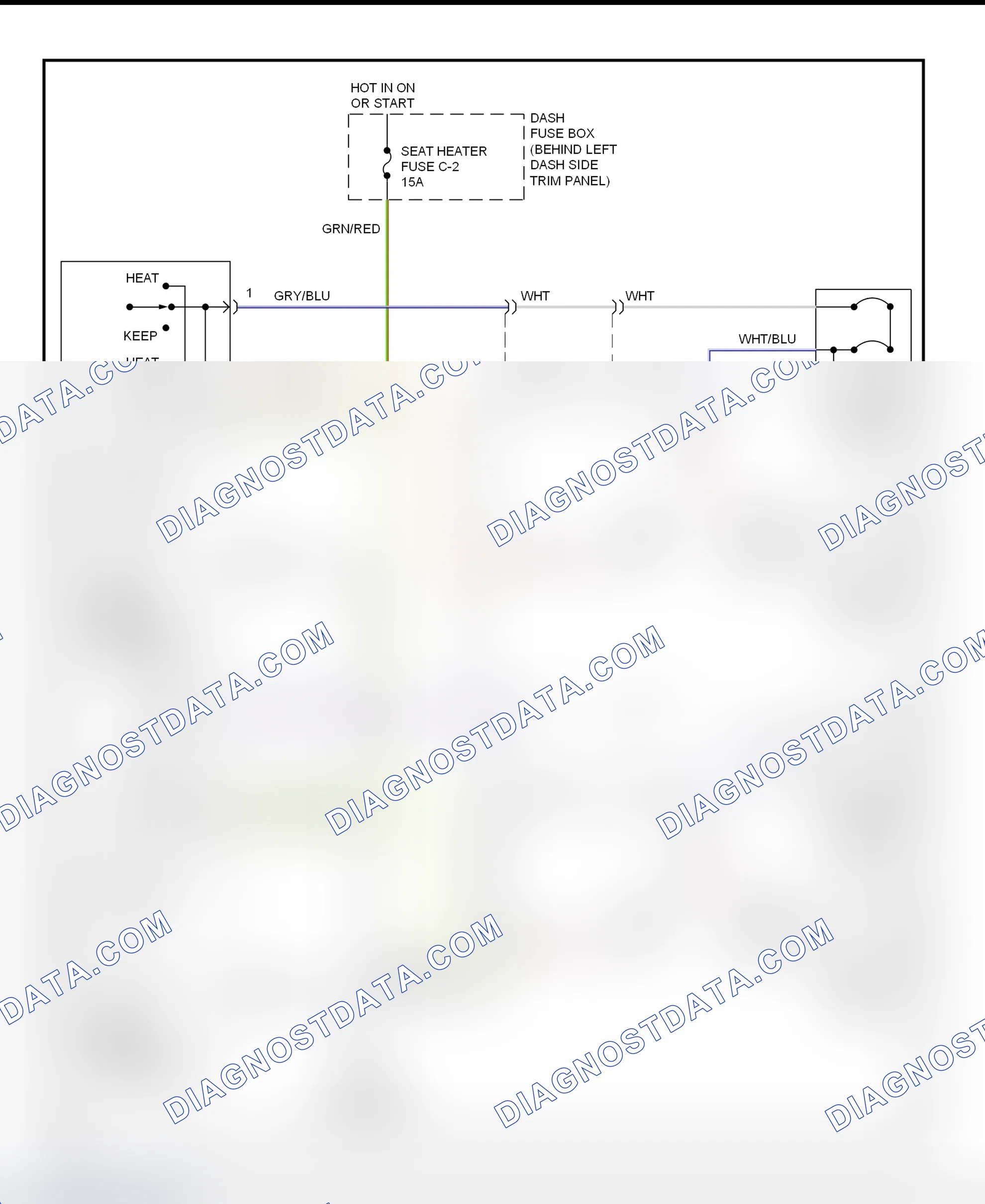 Scheme 8: Heated Seat System Wiring Diagram