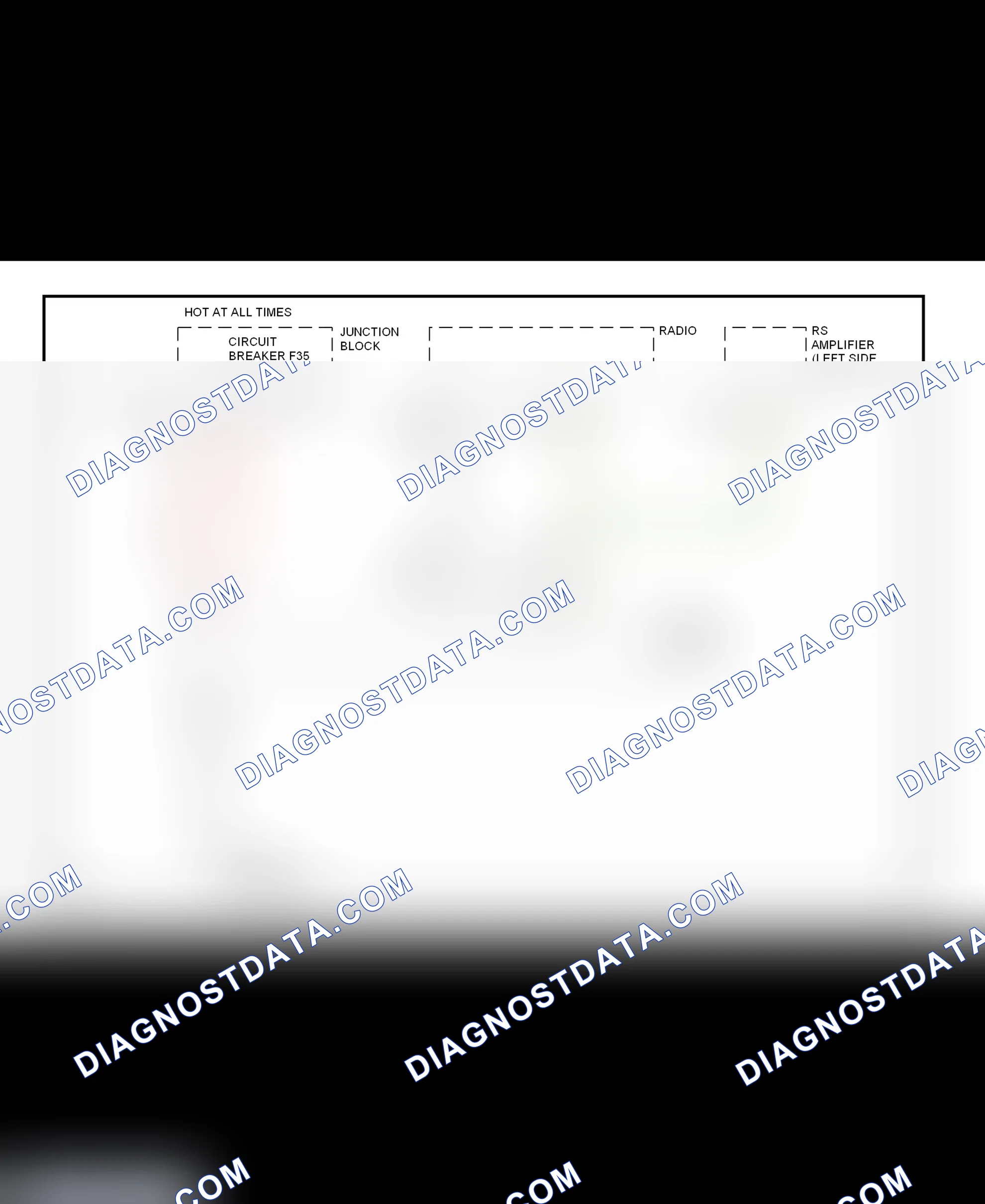 Scheme 4: Power Antenna System Wiring Diagram