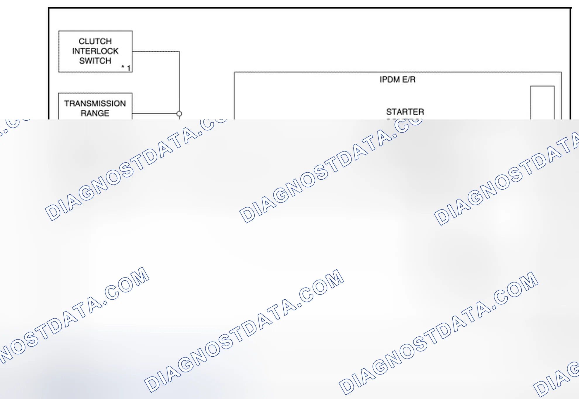 Scheme 9: STARTING SYSTEM (WITHOUT INTELLIGENT KEY): System Diagram