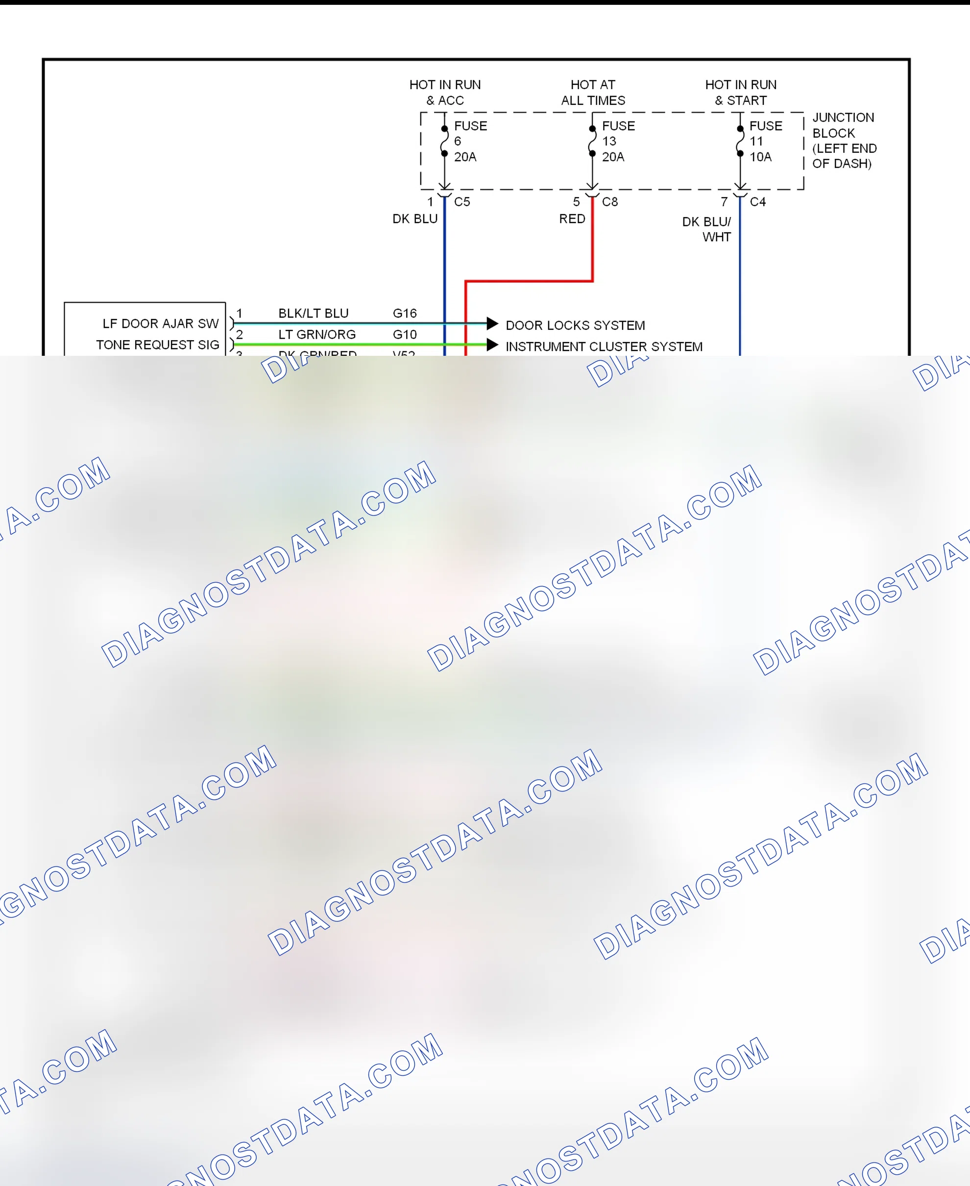 Scheme 16: Body Control Module (BCM) Wiring Diagram (Durango - Base-Line)