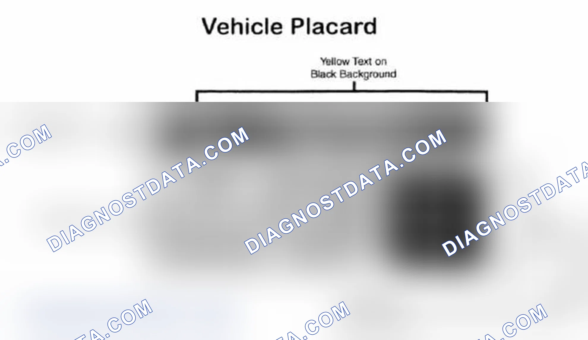 Scheme 28: Vehicle Tire Placard - Typical