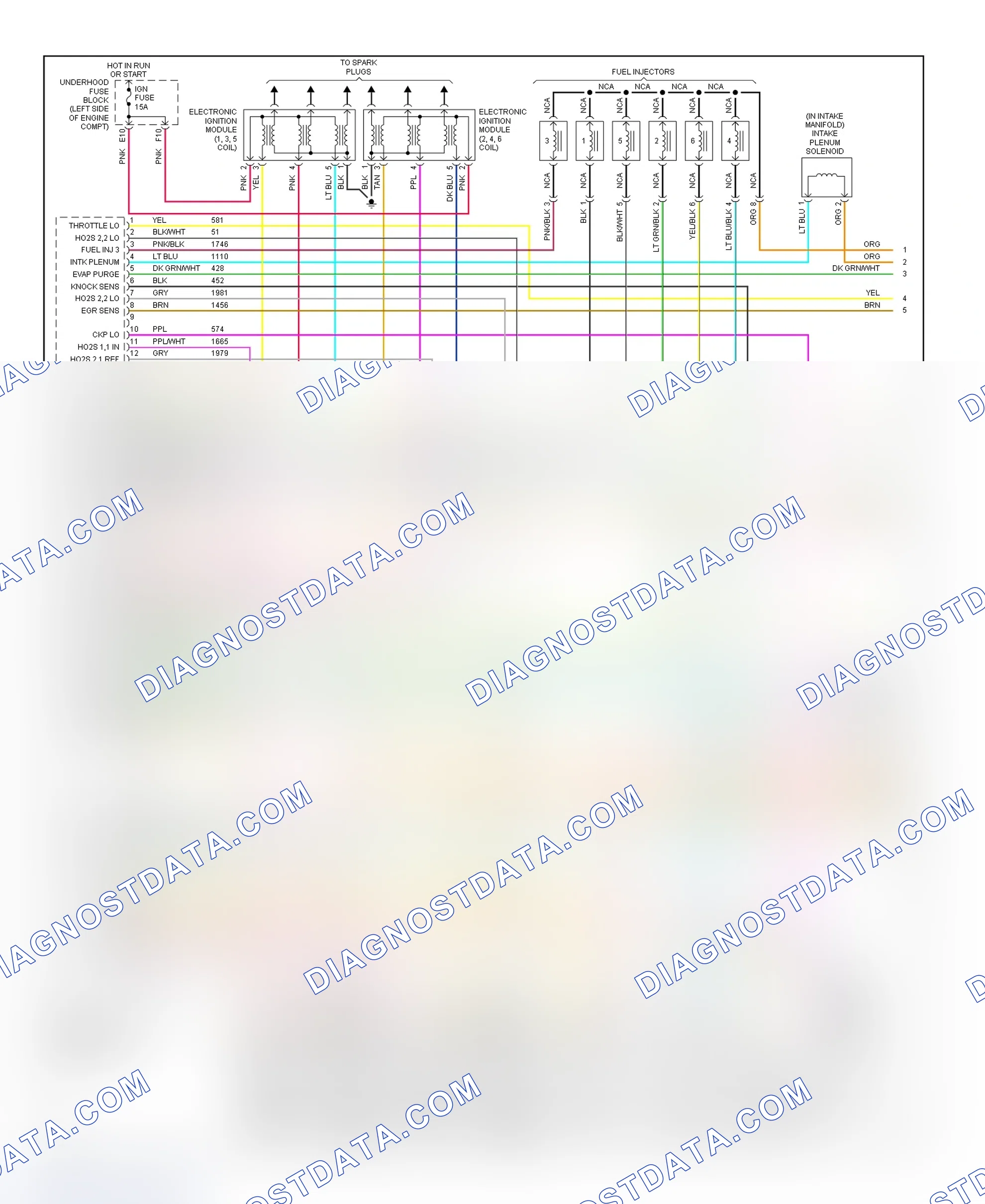 Scheme 163: PCM Wiring Diagram (Saturn LS2 & LW2 - 3.0L - 1 Of 3)