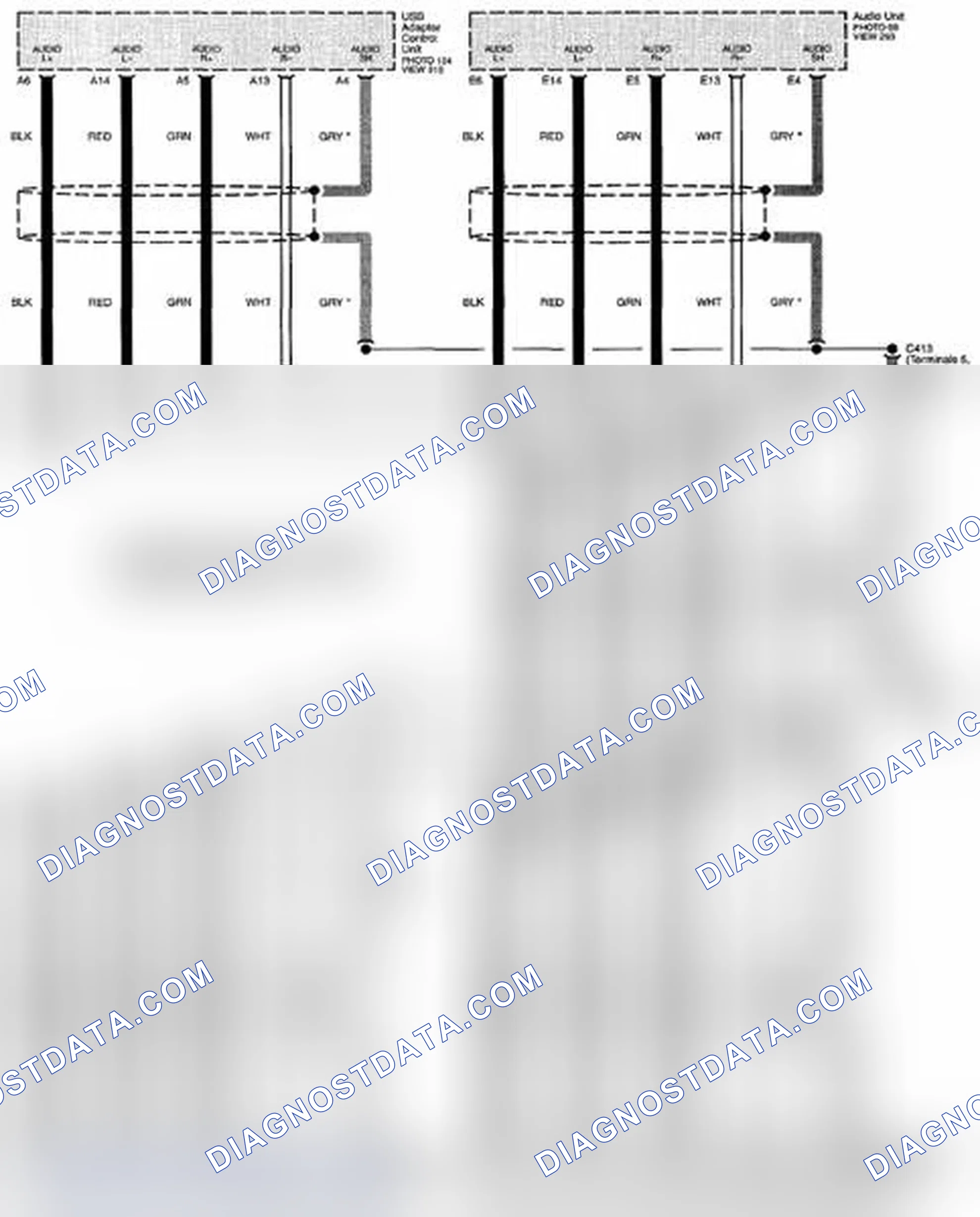 Scheme 203: Multiplex Integrated Control System Circuit Diagram - GA-NET Audio (XM Radio Without Navigation) (Page 50-13)