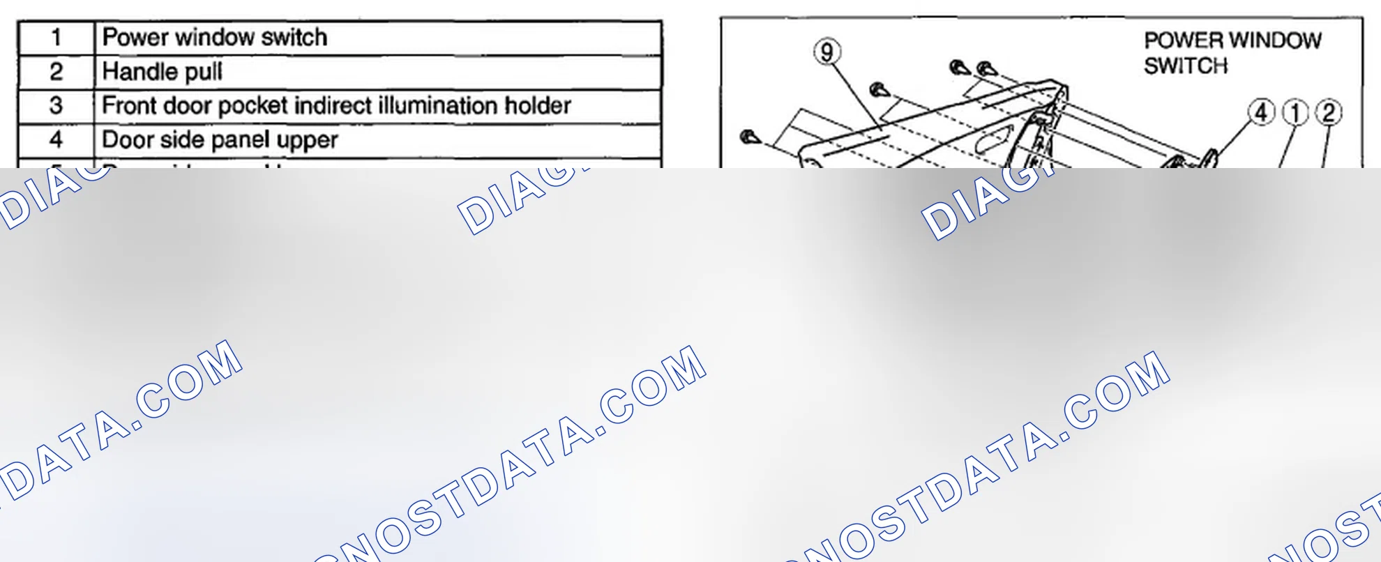 Scheme 65: FRONT DOOR TRIM DISASSEMBLY/ASSEMBLY
