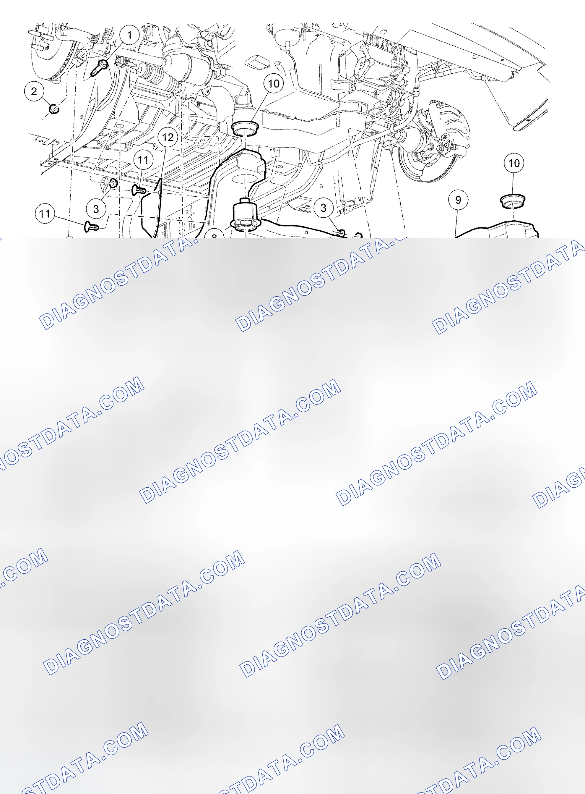 Scheme 4: Subframe and Components - Exploded View