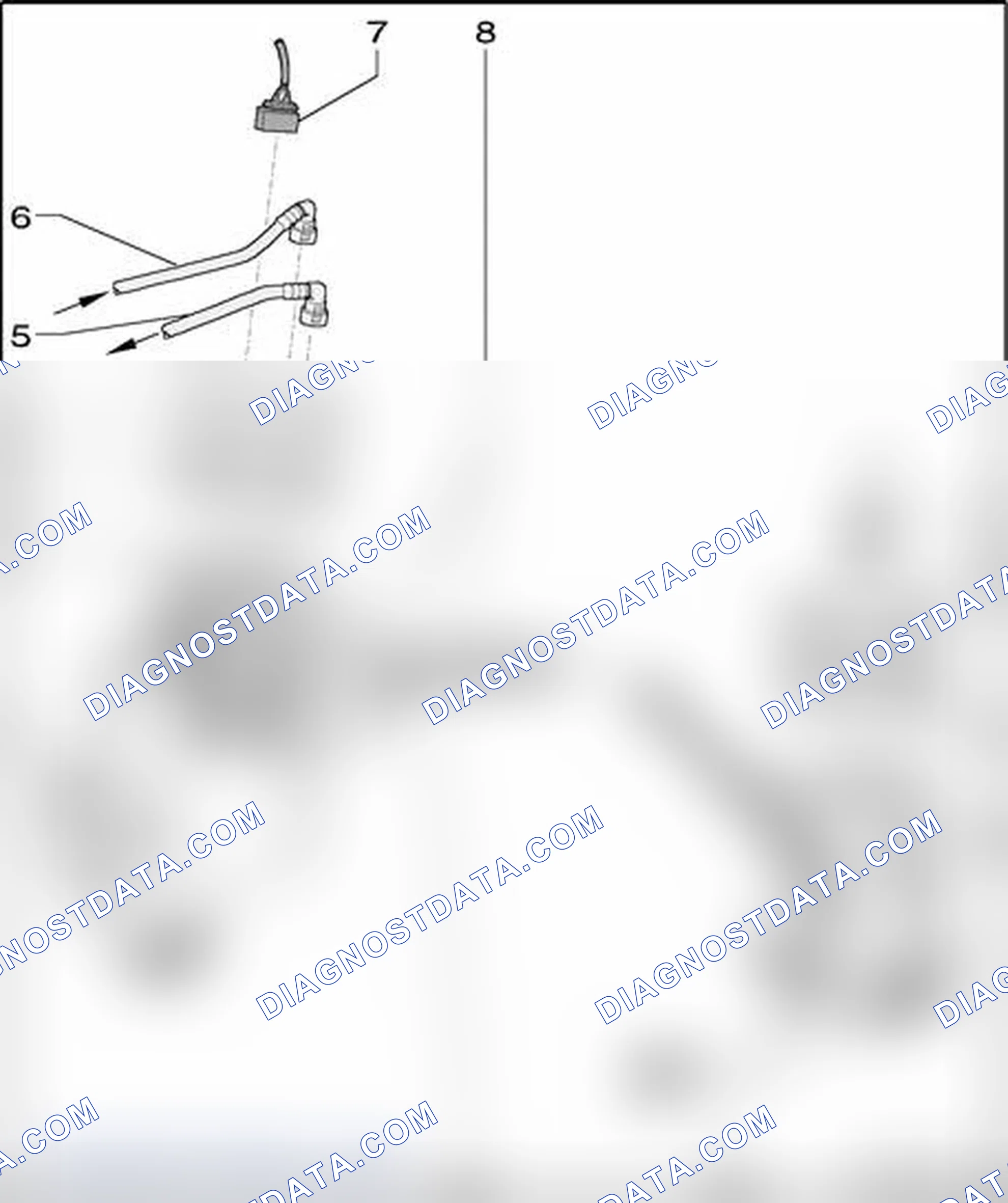 Scheme 301: Fuel delivery unit and fuel level sensor, assembly overview
