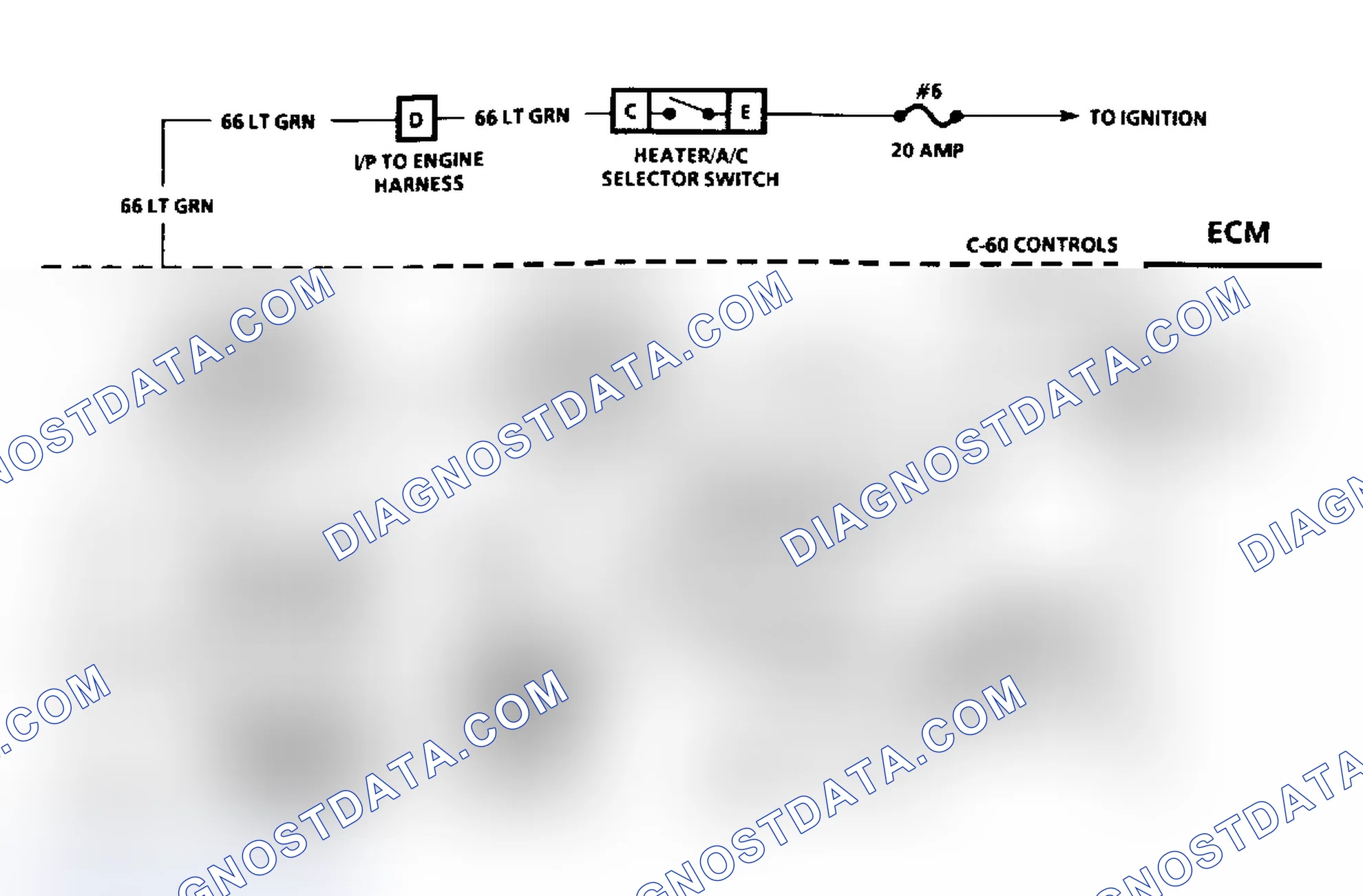Scheme 165: Chart C-10 Schematic (5.0L VIN E & 5.7L VIN 7 - "B" Body) A/C Clutch Control Circuit Diagnosis