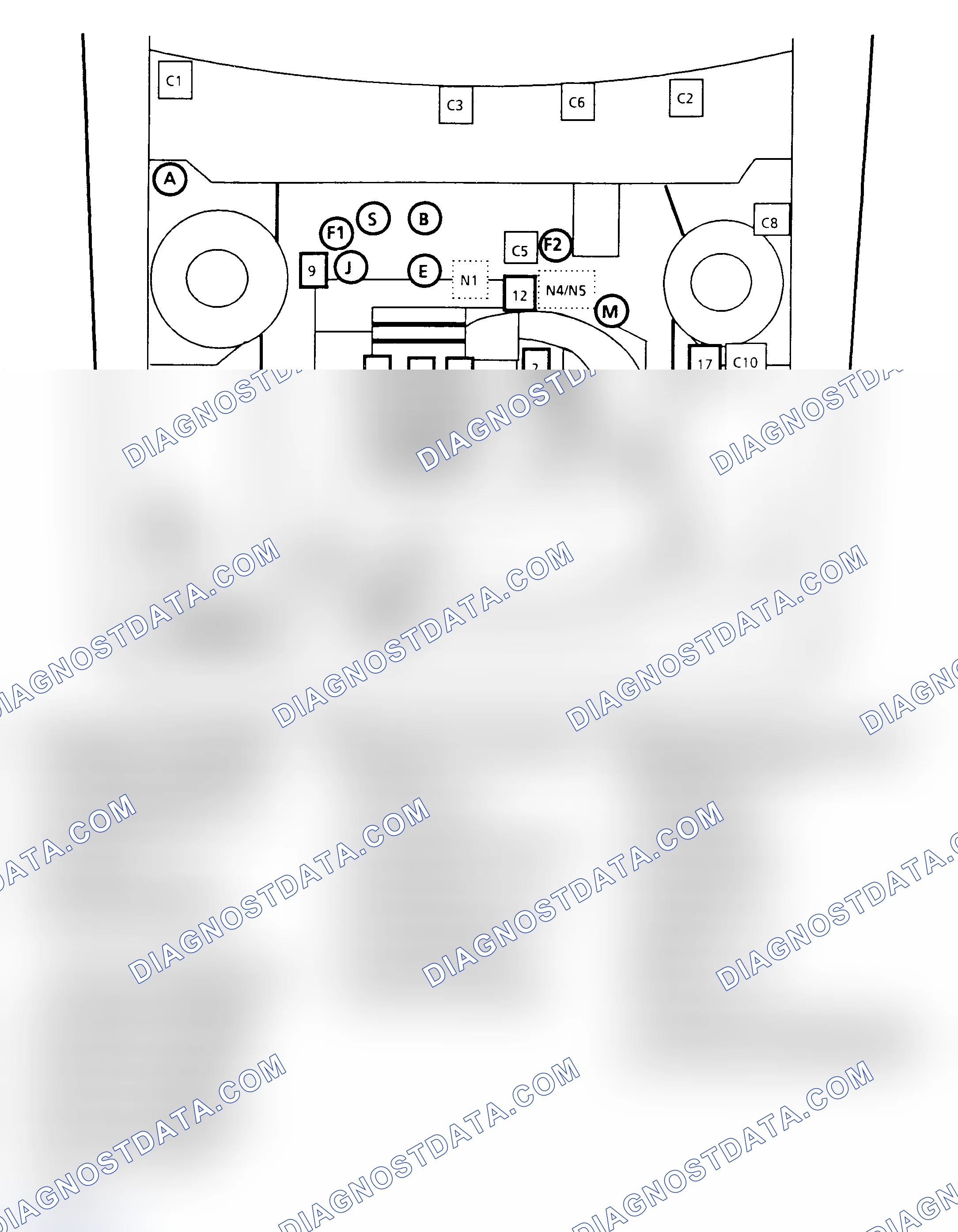 Scheme 593: 2.8L PFI Component Locations (A Body)