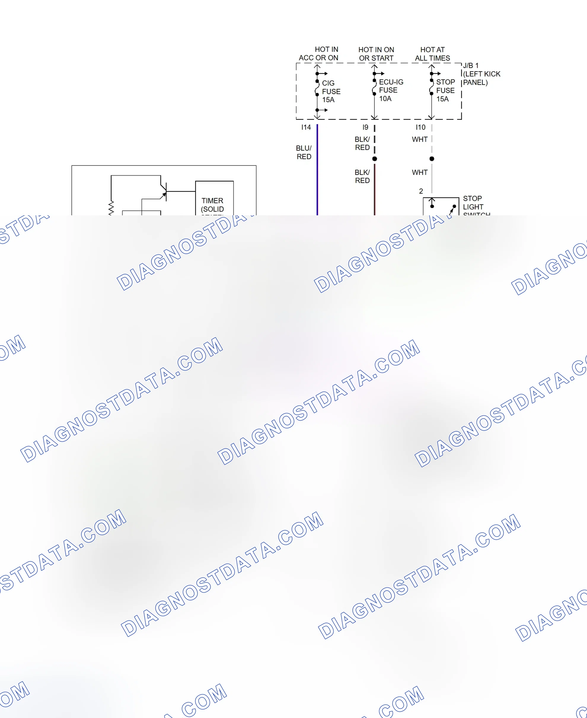Scheme 101: Shift Interlock System Wiring Diagram (Supra)
