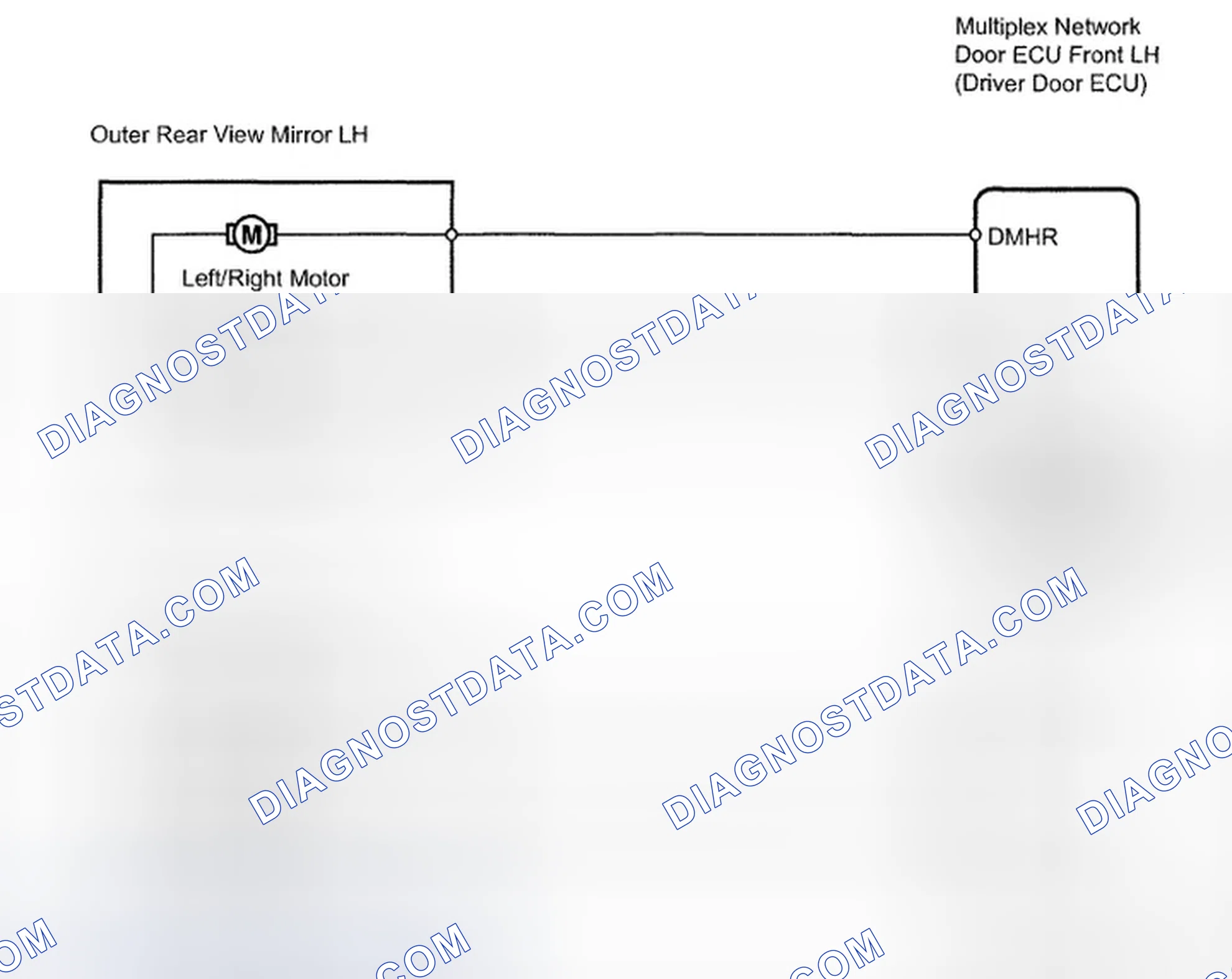 Fig. 26: Power Mirror Switch - Wiring Diagram