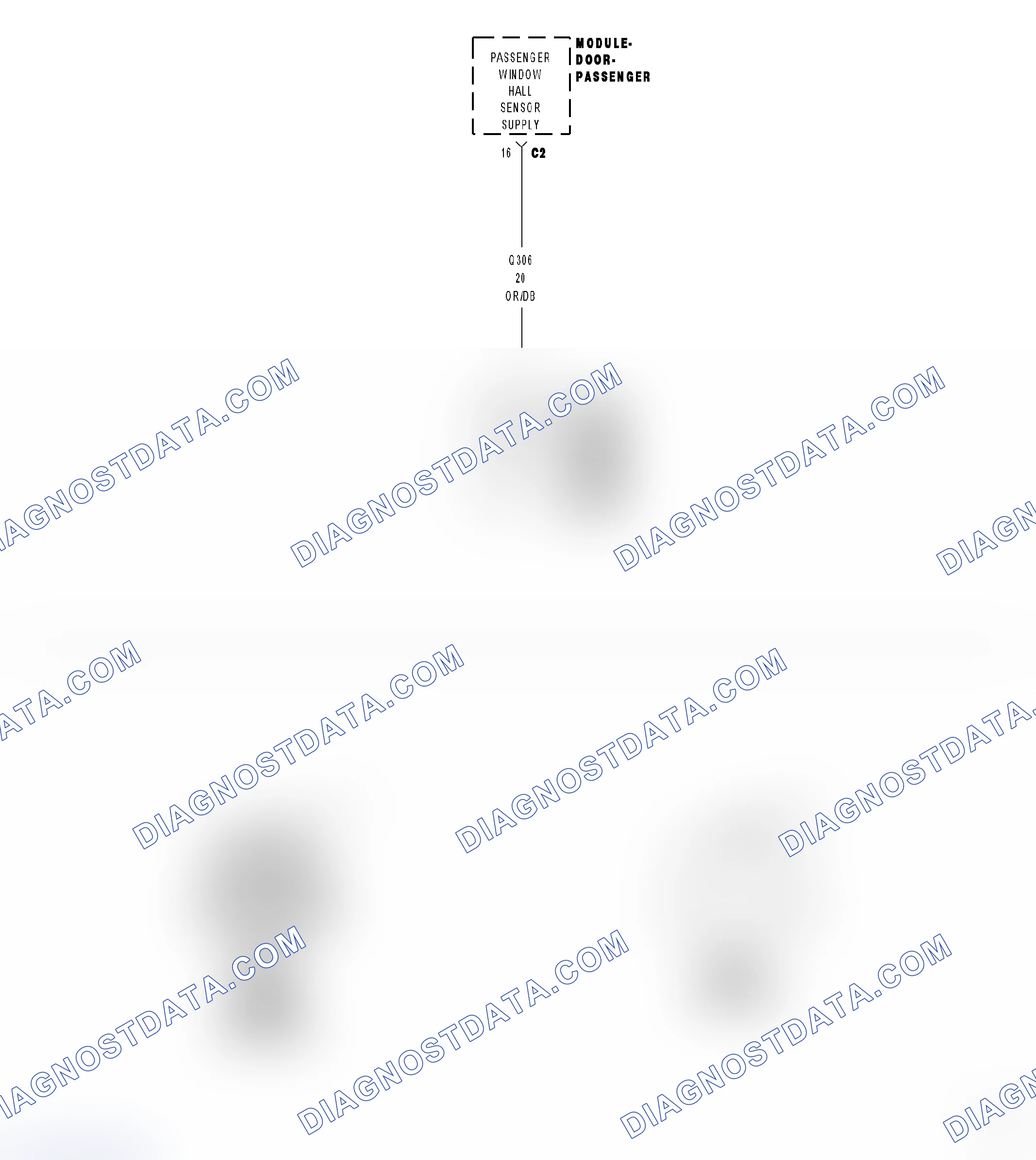 Scheme 42: B1863 - PASSENGER WINDOW POSITION SENSOR POWER SUPPLY LOW - PDM