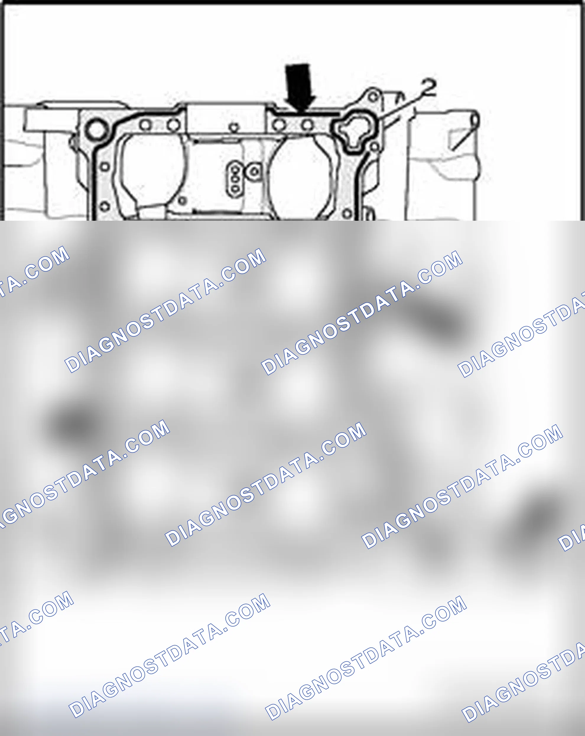 Scheme 234: Sealant applied on cylinder block (for guide frame)