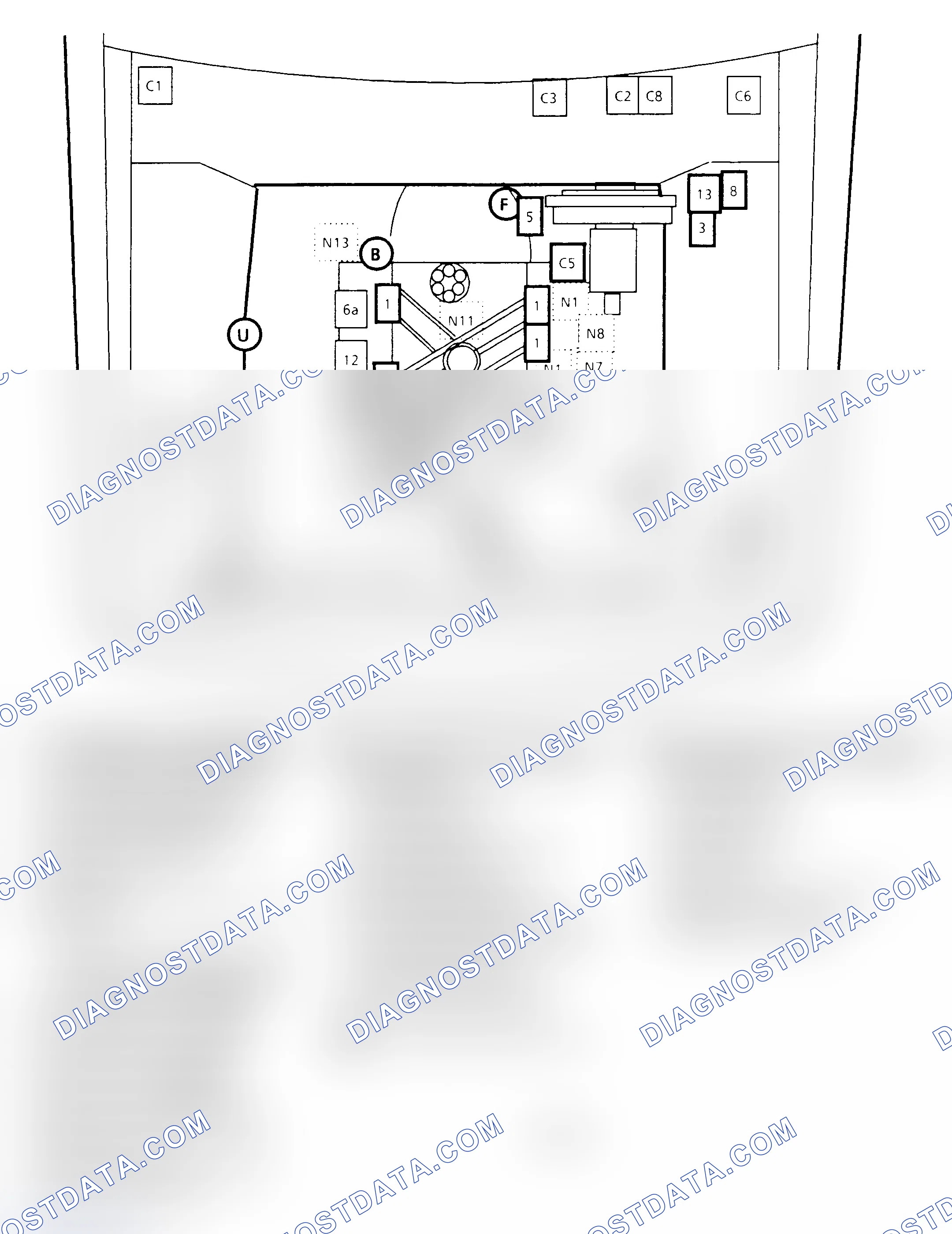 Scheme 342: PFI Component Location (2.8L F Body)