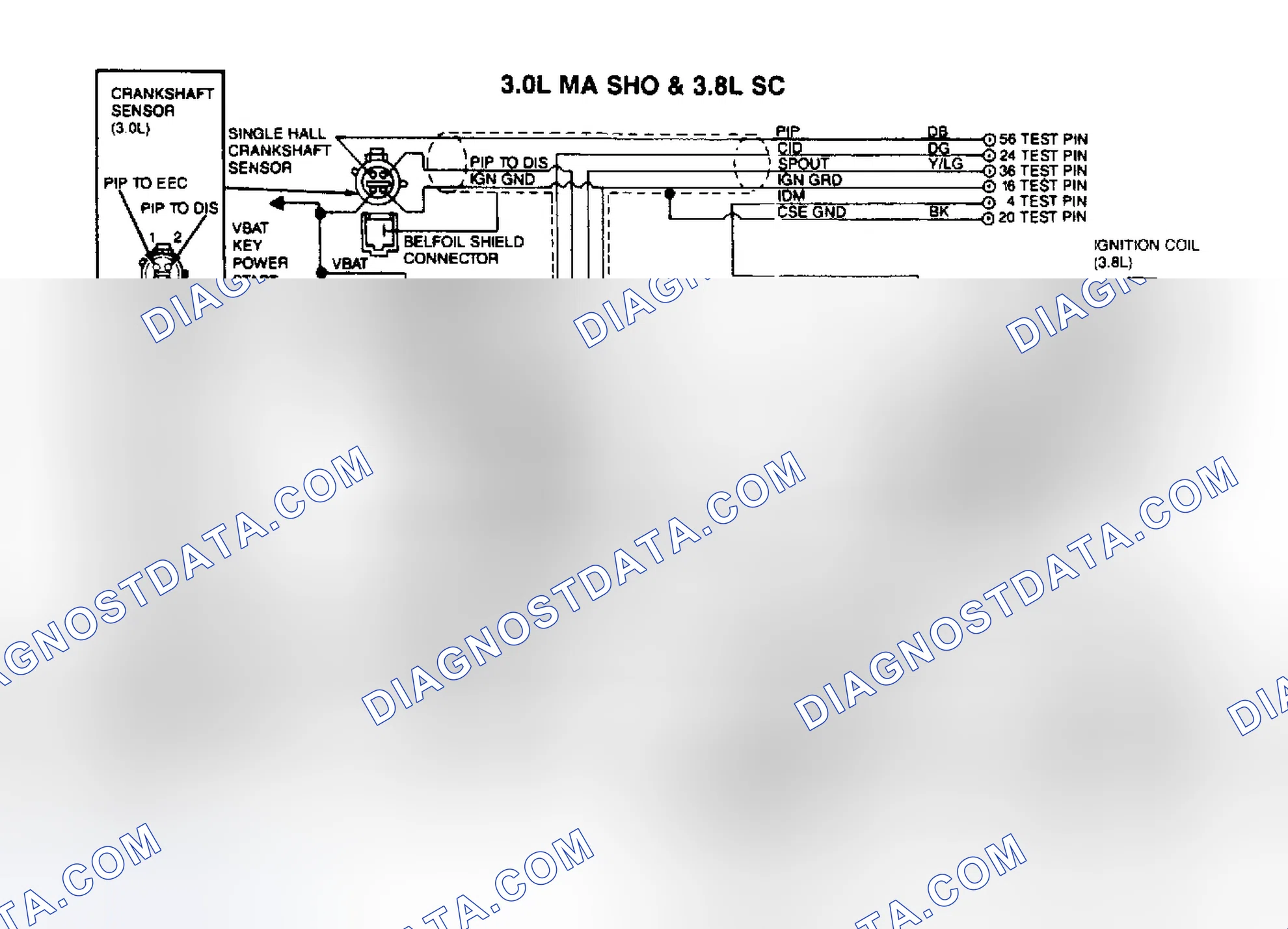 Scheme 19: DIS Wiring Diagrams (3.0L MA SHO & 3.8L SC)