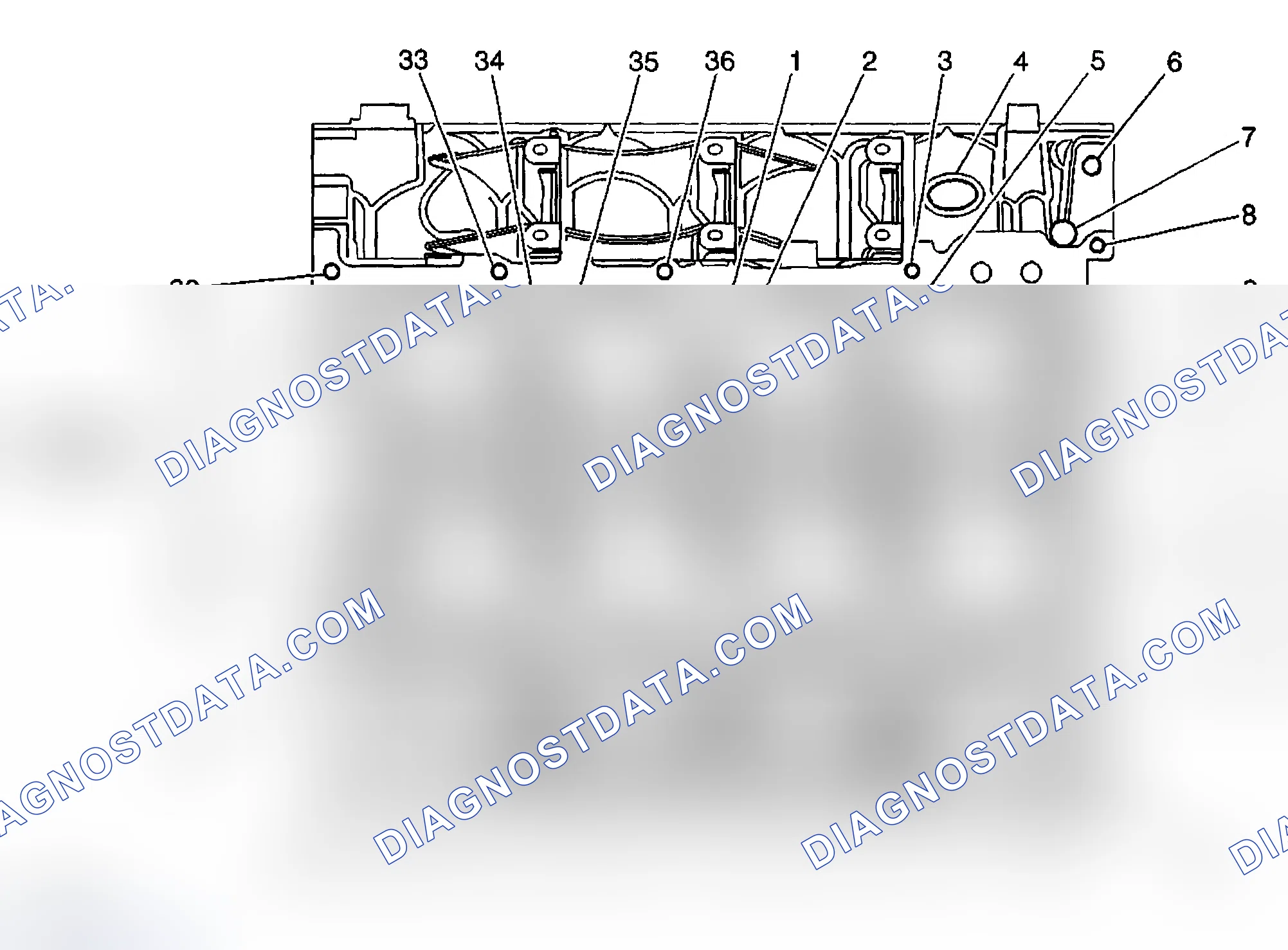 Scheme 743: Engine Block-Bottom View