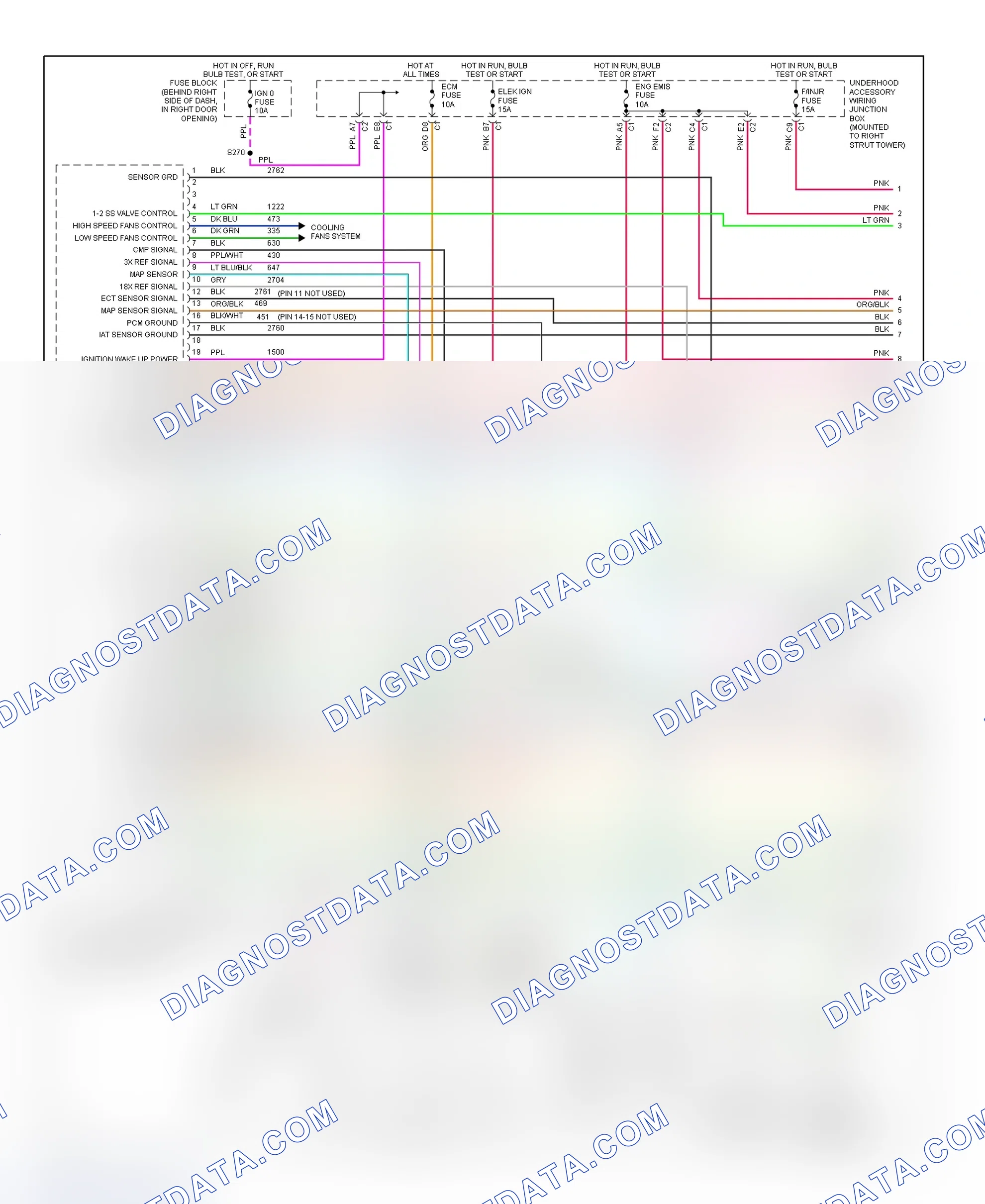 Scheme 156: PCM Wiring Diagram (Regal - 3.8L VIN K - 1 Of 4)