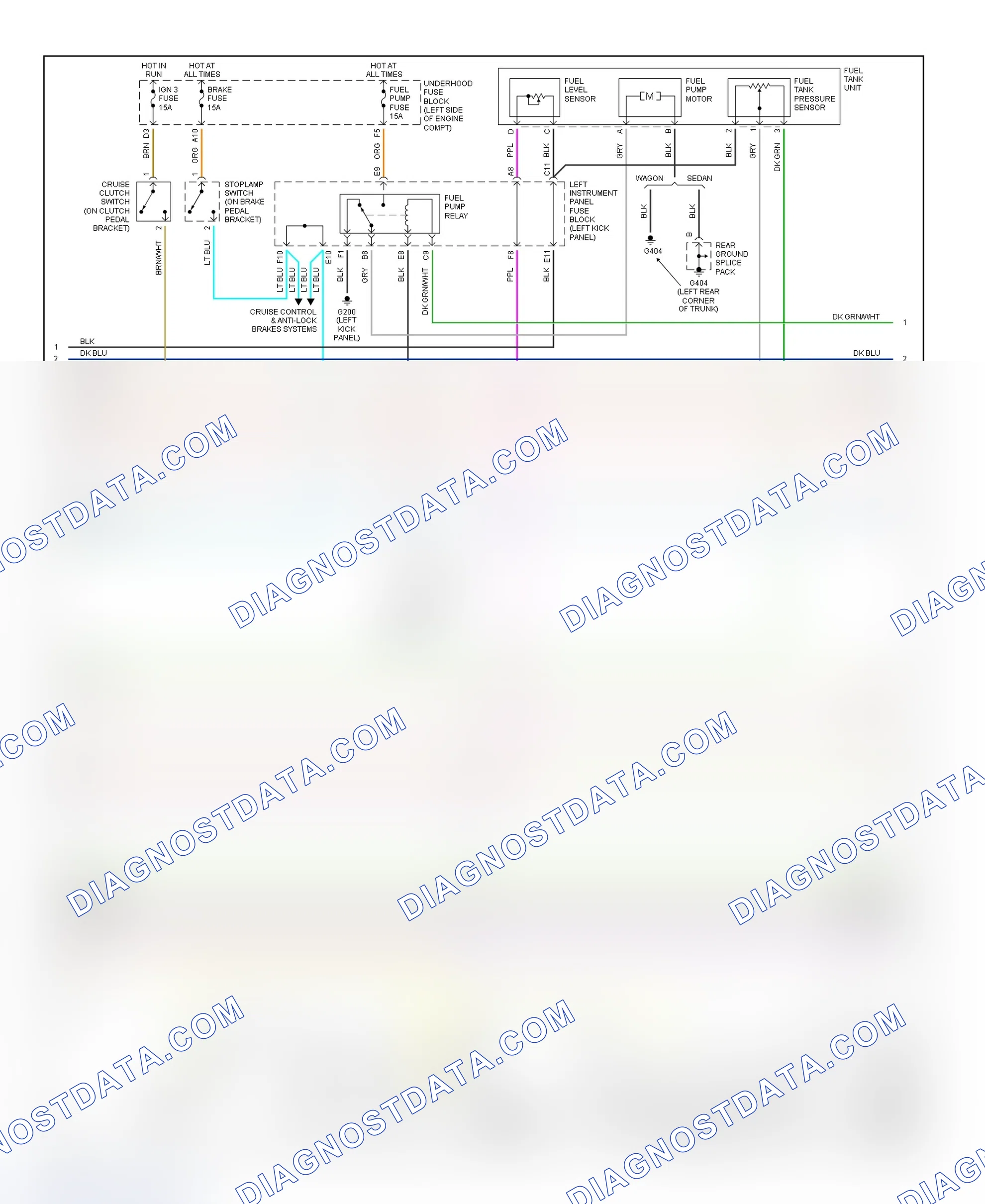 Scheme 160: PCM Wiring Diagram (Saturn LS, LS1 & LW1 - 2.2L - 2 Of 4)