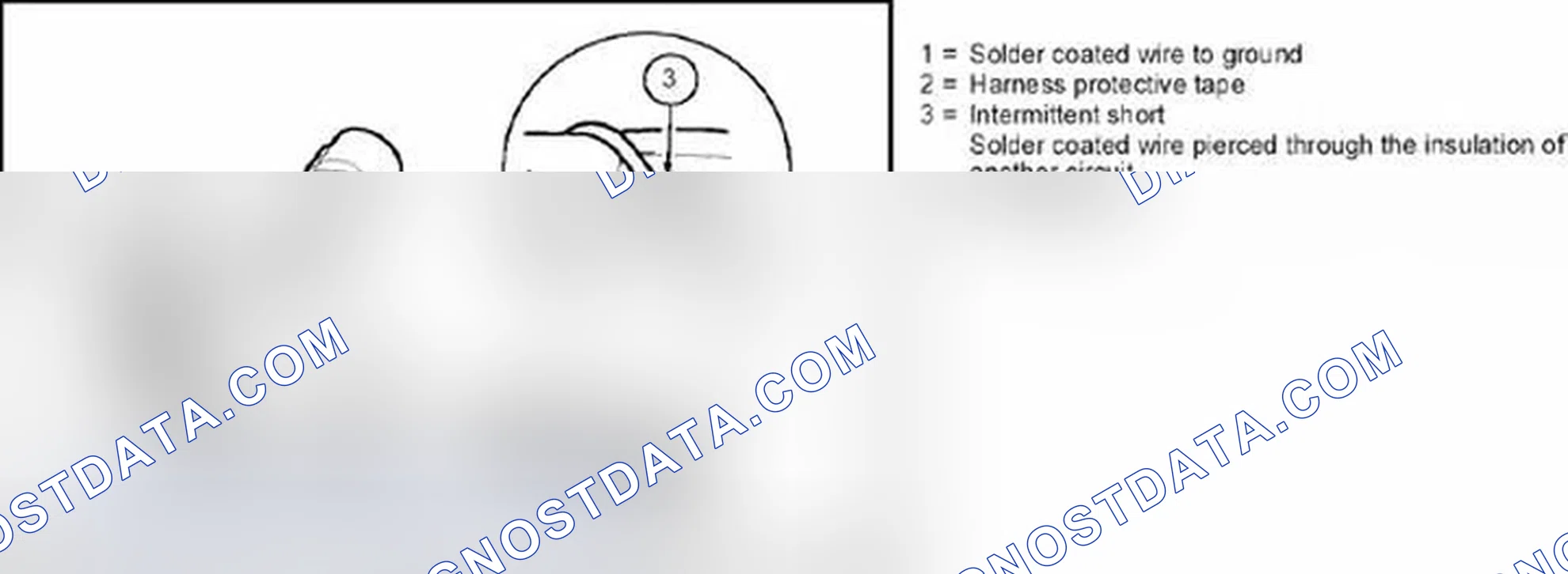 Scheme 597: Electrical short inside the harness