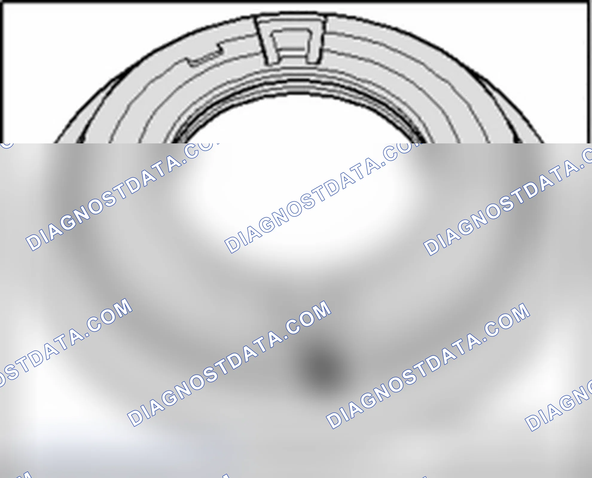 Scheme 1227: Checking freedom of movement of valve ball in piston "B"