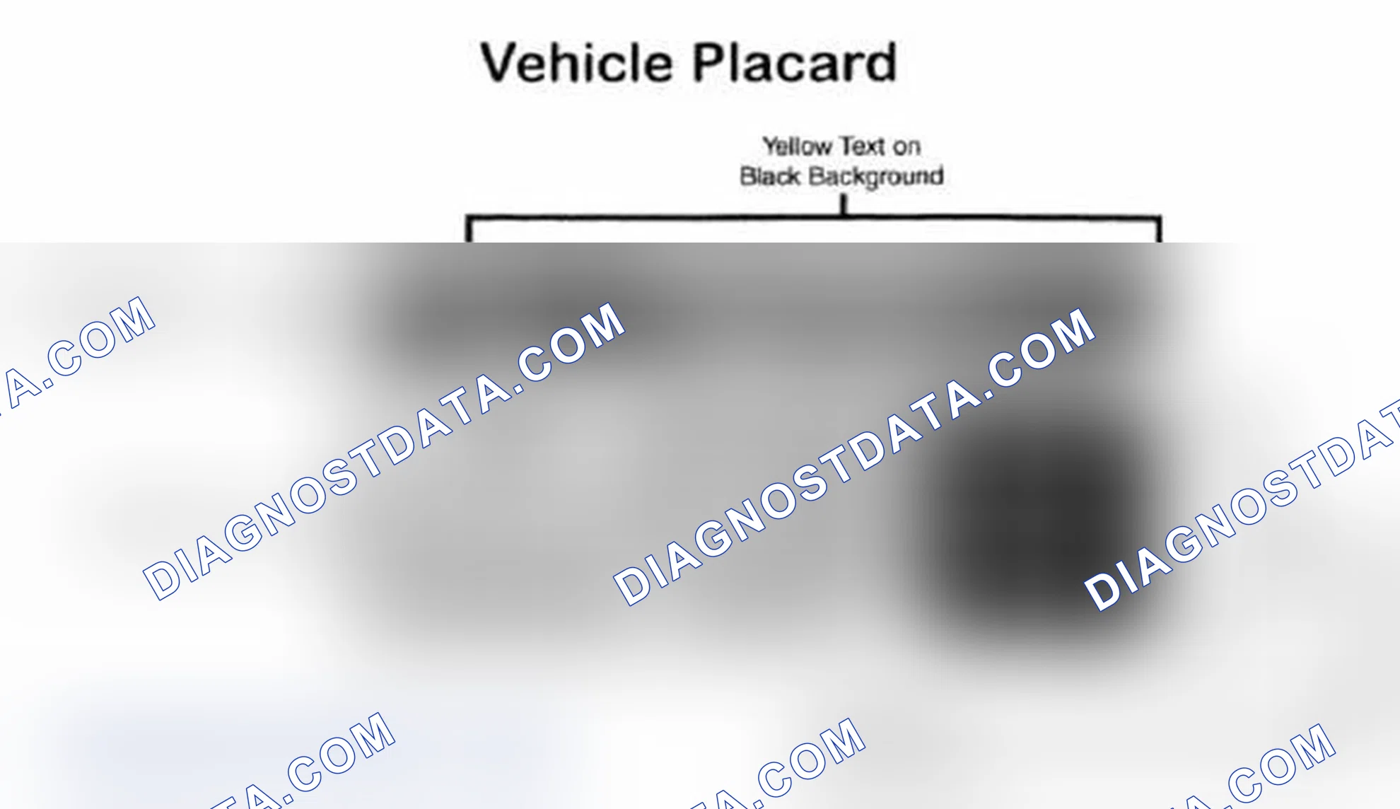 Scheme 28: Vehicle Tire Placard - Typical