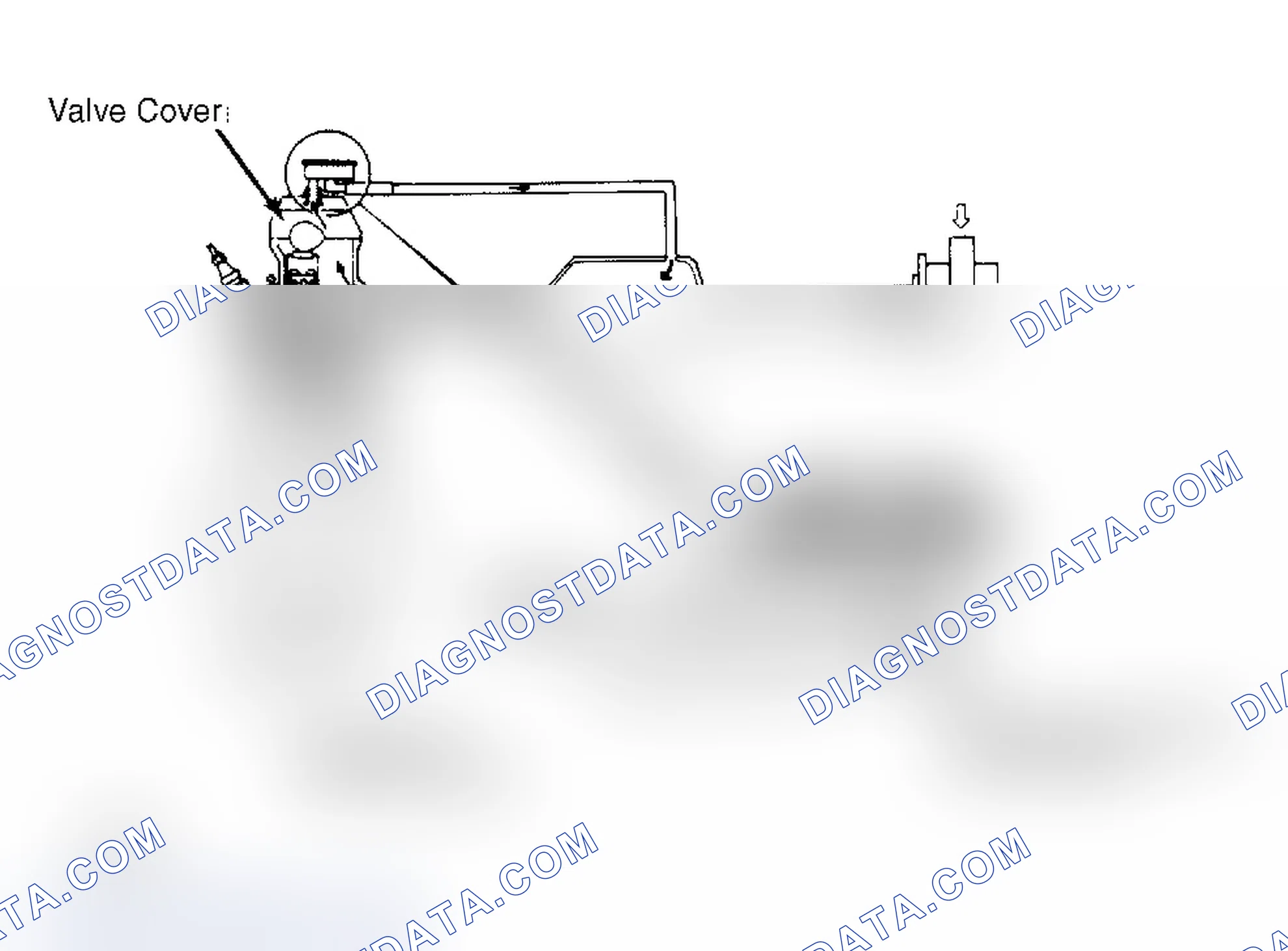 Scheme 6: Crankcase Ventilation System (Diesel Sentra Shown; Diesel Pickup Similar) Note direction of flow.