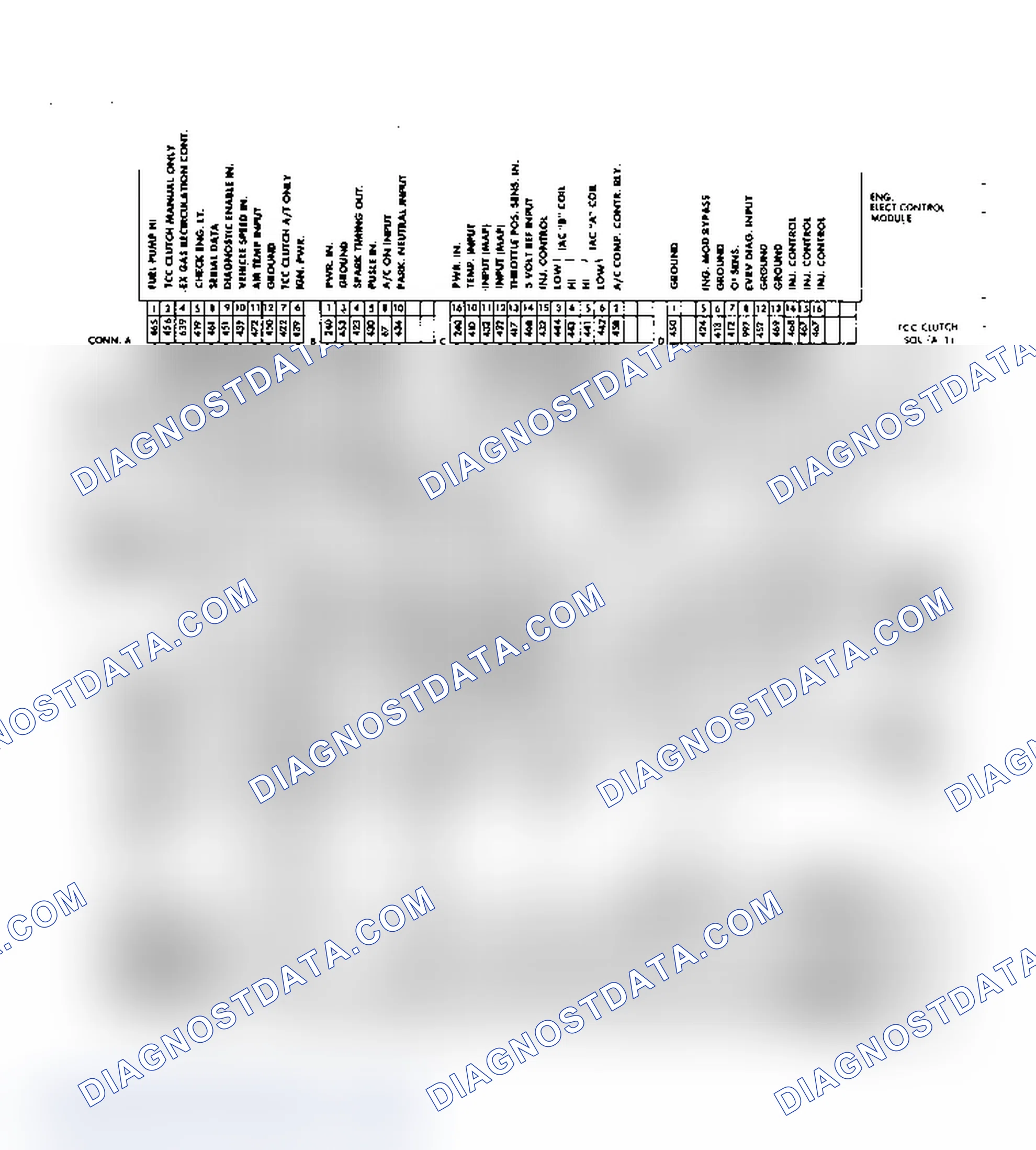 Scheme 40: Wiring Diagram for 2.8L V6 Fuel Injection System (Fiero Models)
