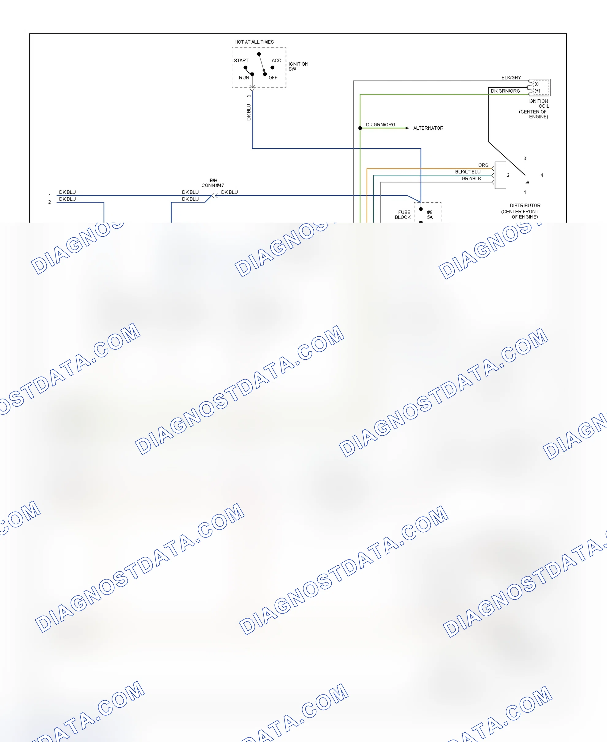 Scheme 7: PCM Wiring Diagram Acclaim & Spirit 2.5L TBI - (2 Of 2)