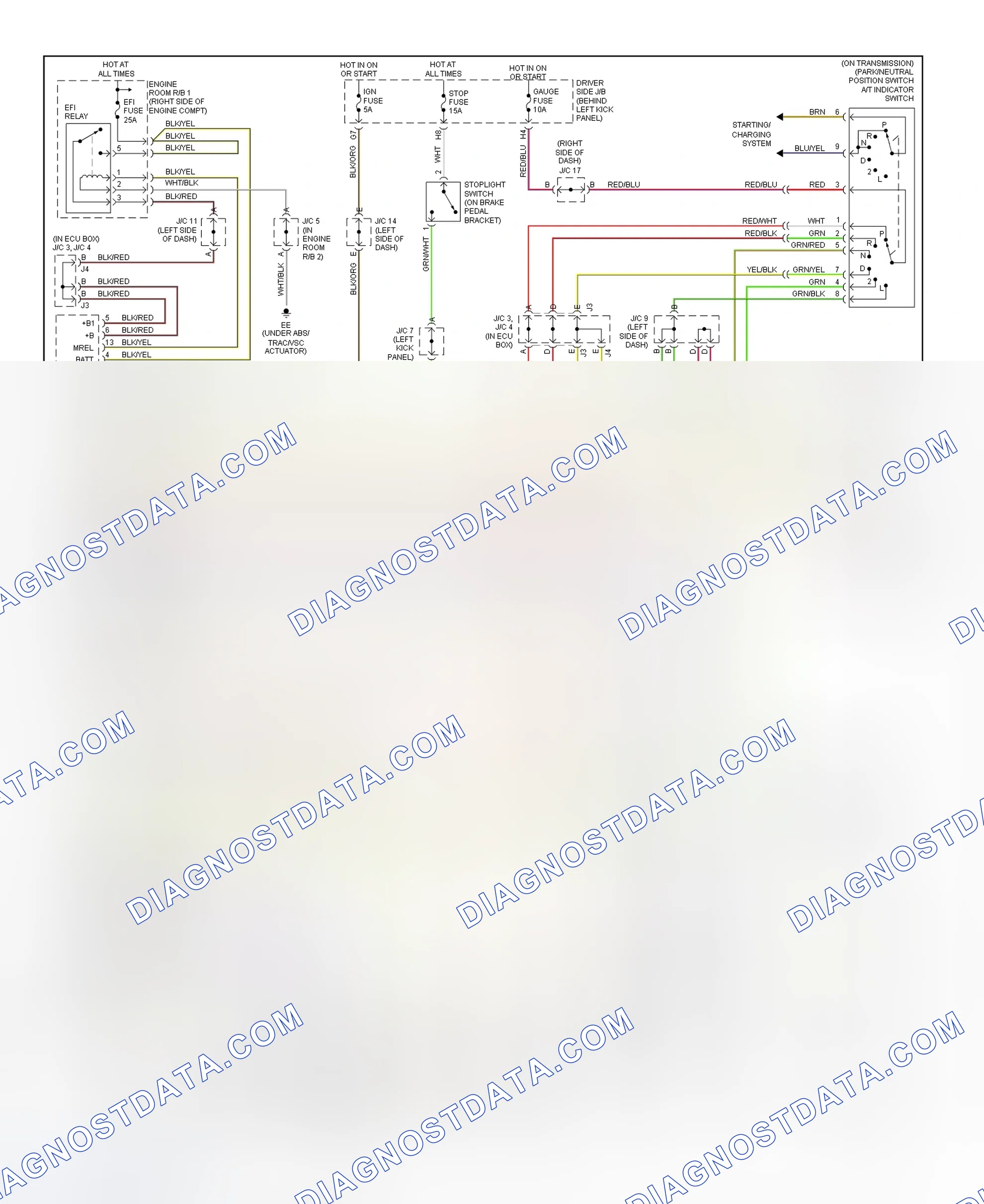 Scheme 41: Transmission Electronic Control System Wiring Diagram (2001 GS 430)