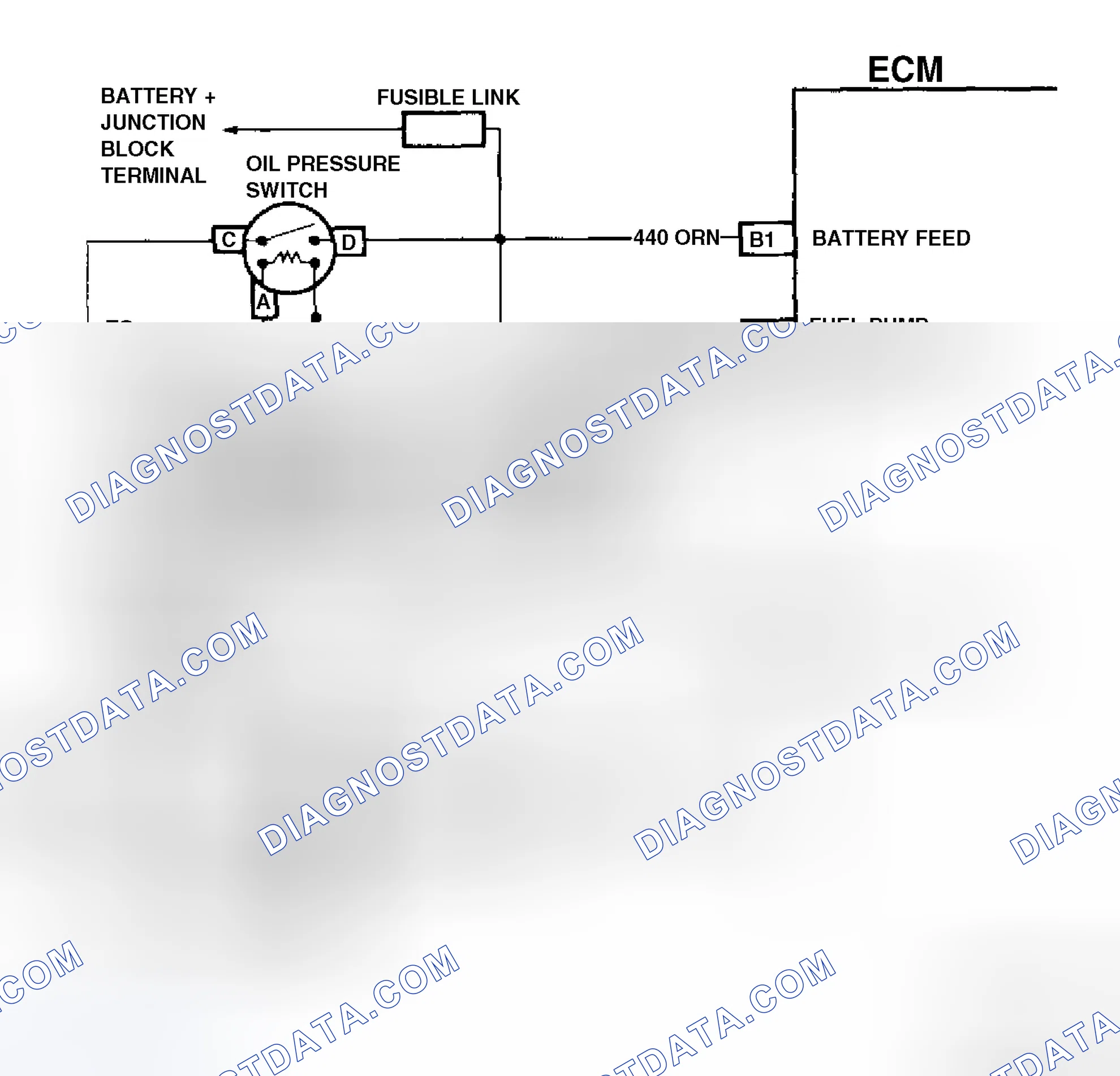 Scheme 54: Code 54 Schematic ("G" Series) Fuel Pump Circuit