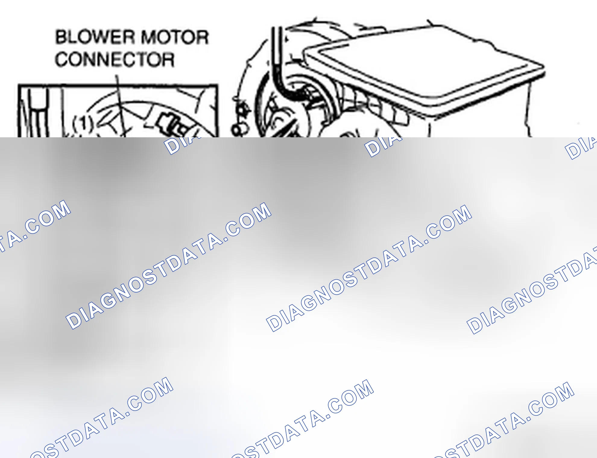 Scheme 34: Blower motor connector Disassembly Note