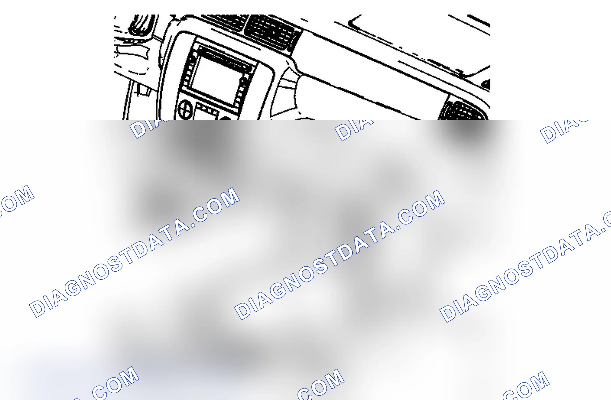 Scheme 176: Front Floor Console Side Trim Panel Replacement - Right Side (Except Cadillac)