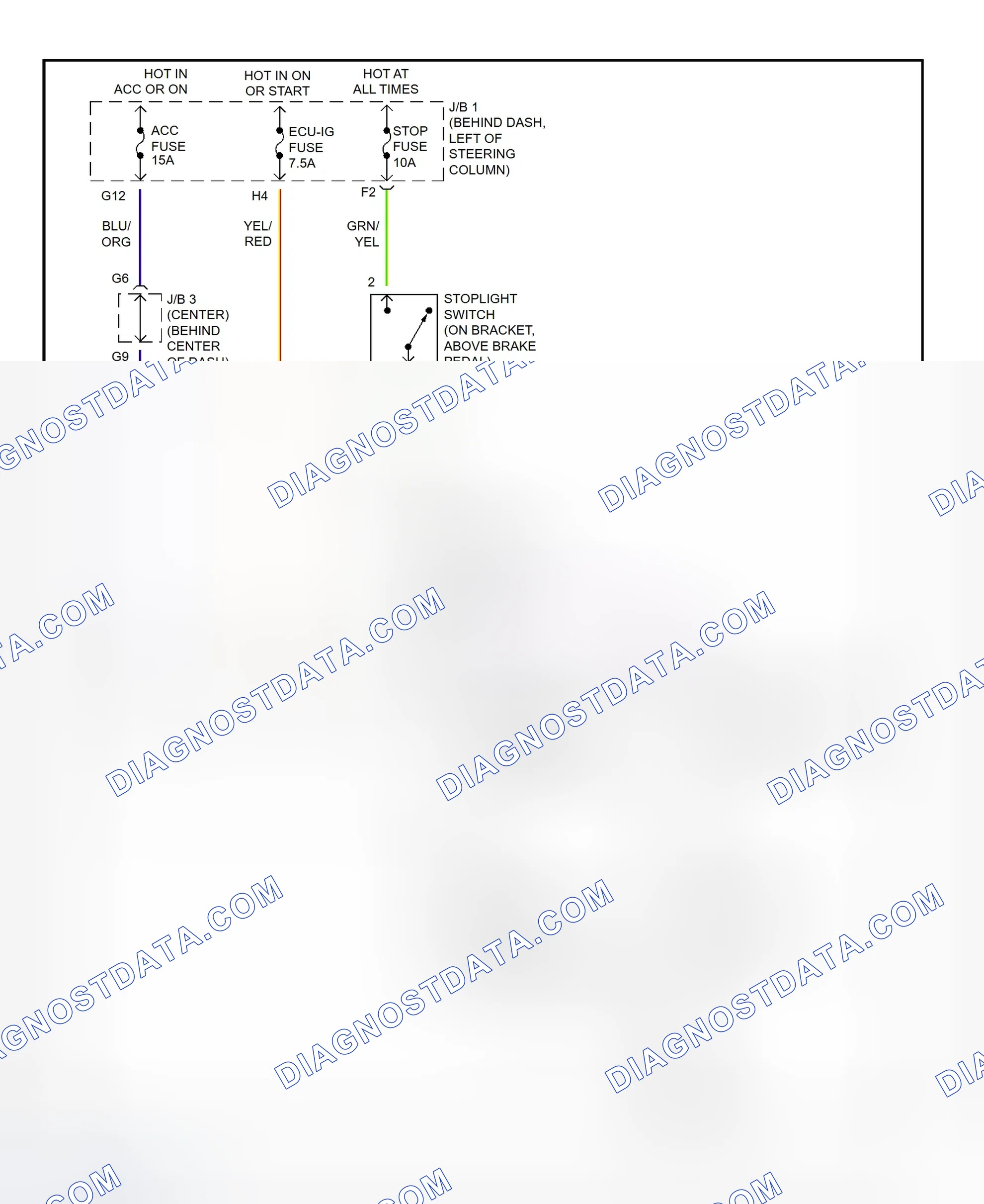 Scheme 284: Shift Interlock System Wiring Diagram (2001 - Toyota Tacoma)