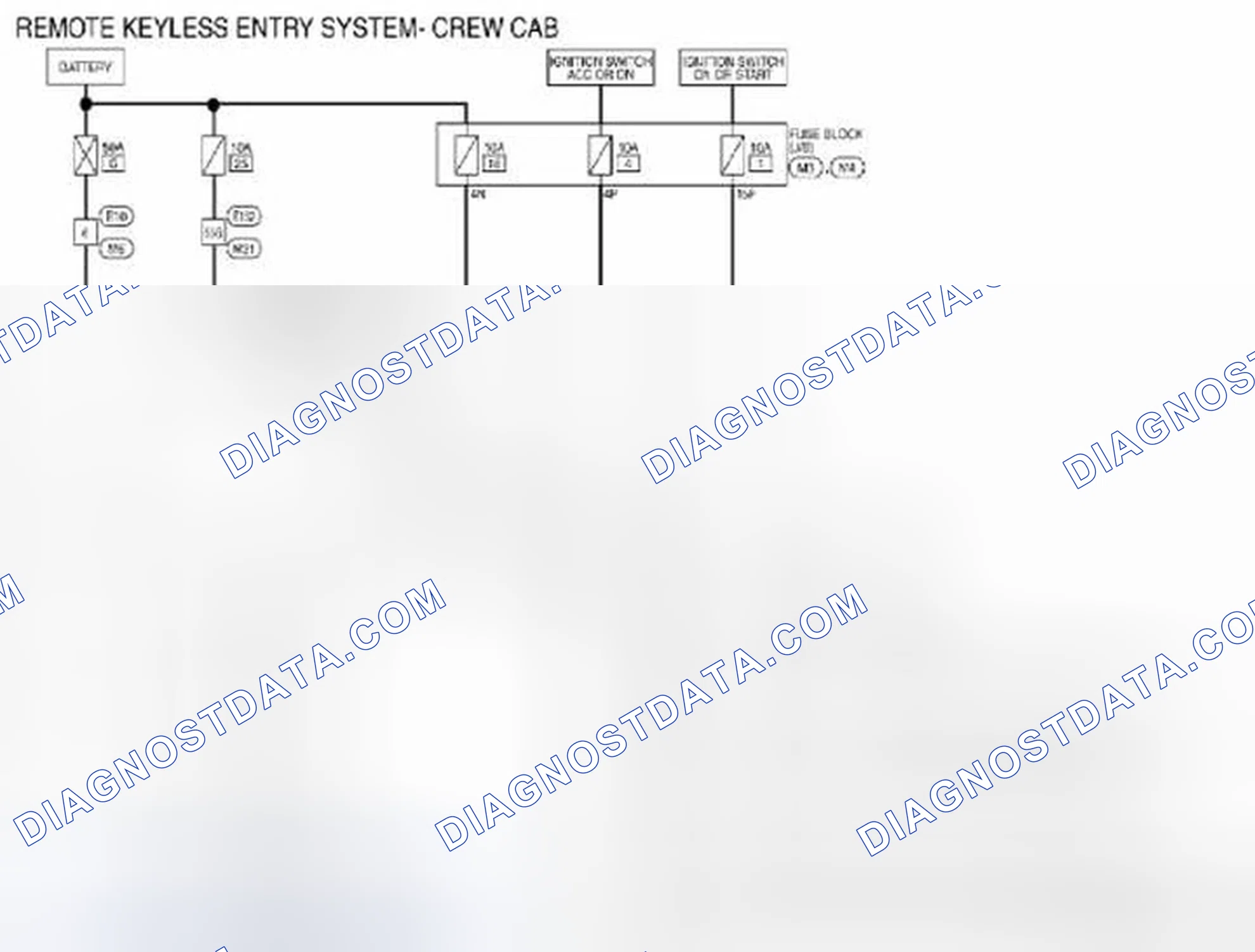 Scheme 240: Remote Keyless Entry System: Wiring Diagram [Crew Cab]