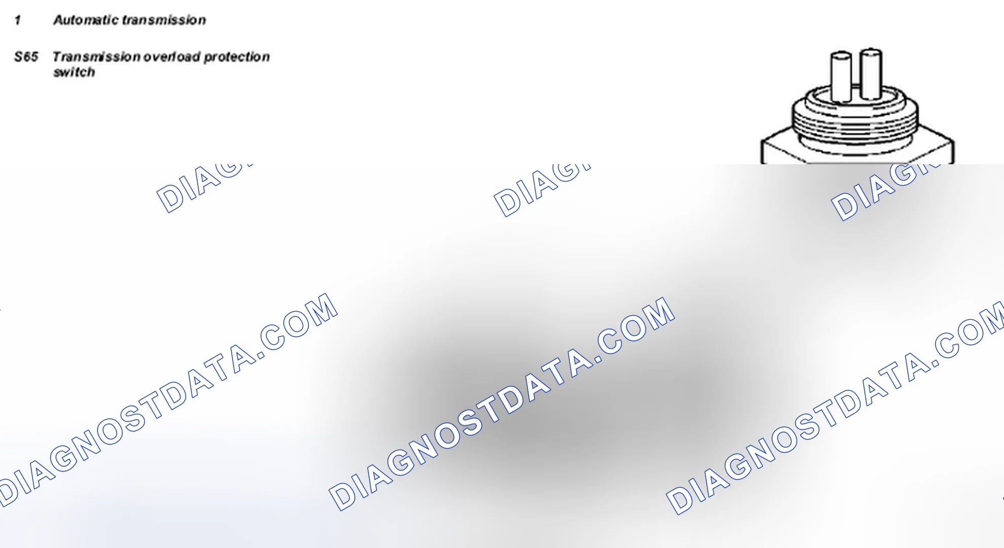 Scheme 18: Identifying Transmission Overload Protection Switch (S65)