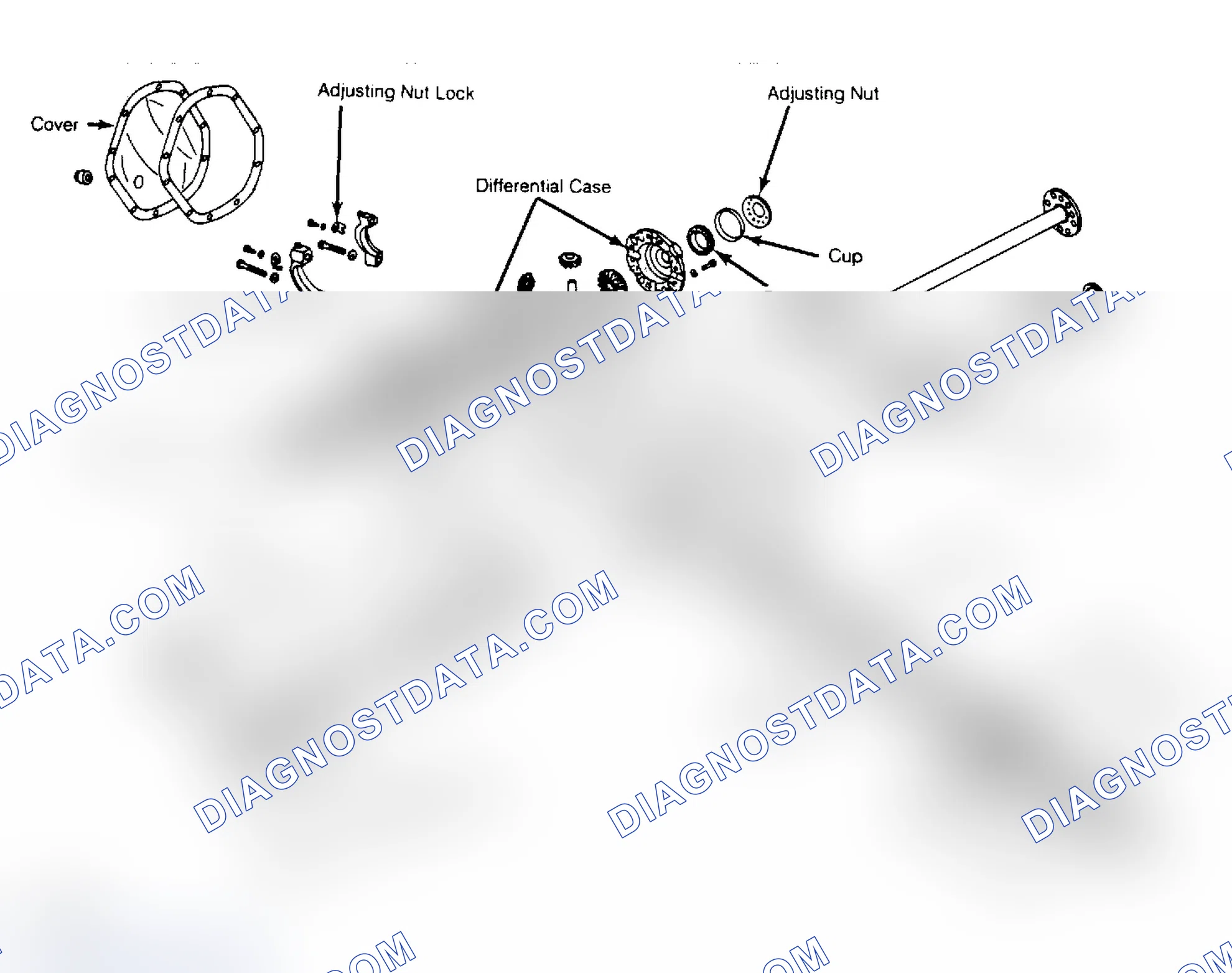 Scheme 2: Exploded View of 10 1/2" Ring Gear Axle Assembly