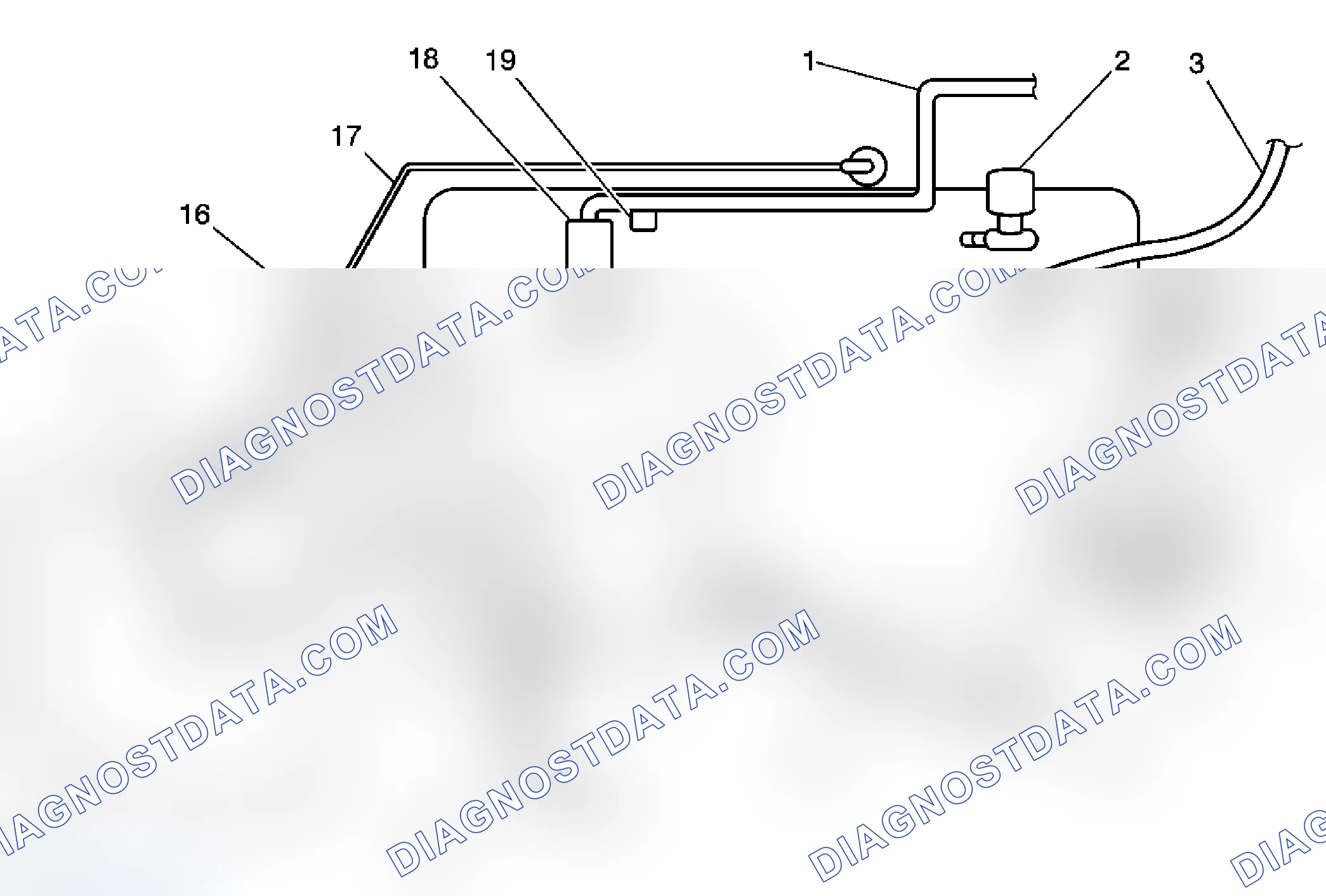 Scheme 1: Emission Hose Routing Diagram