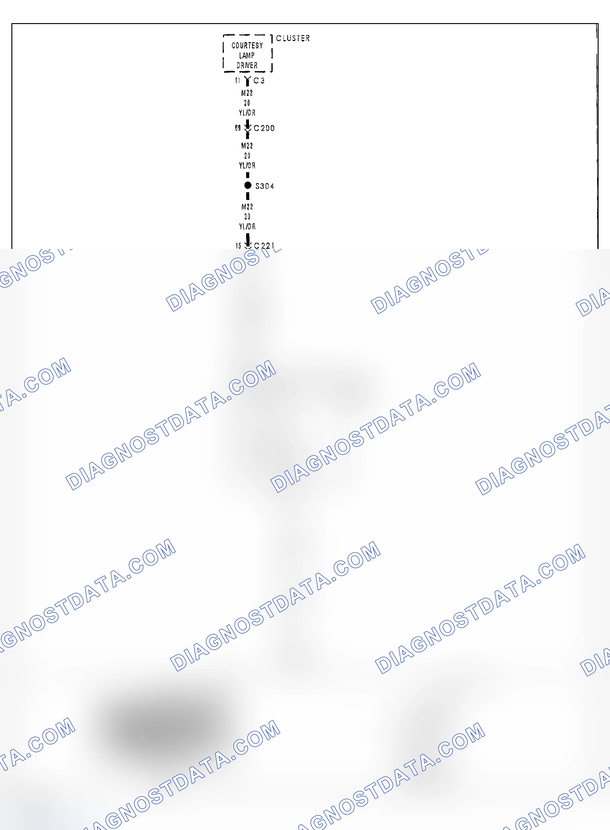 Scheme 7: B1627-CARGO LAMP OUTPUT CIRCUIT SHORT TO GROUND