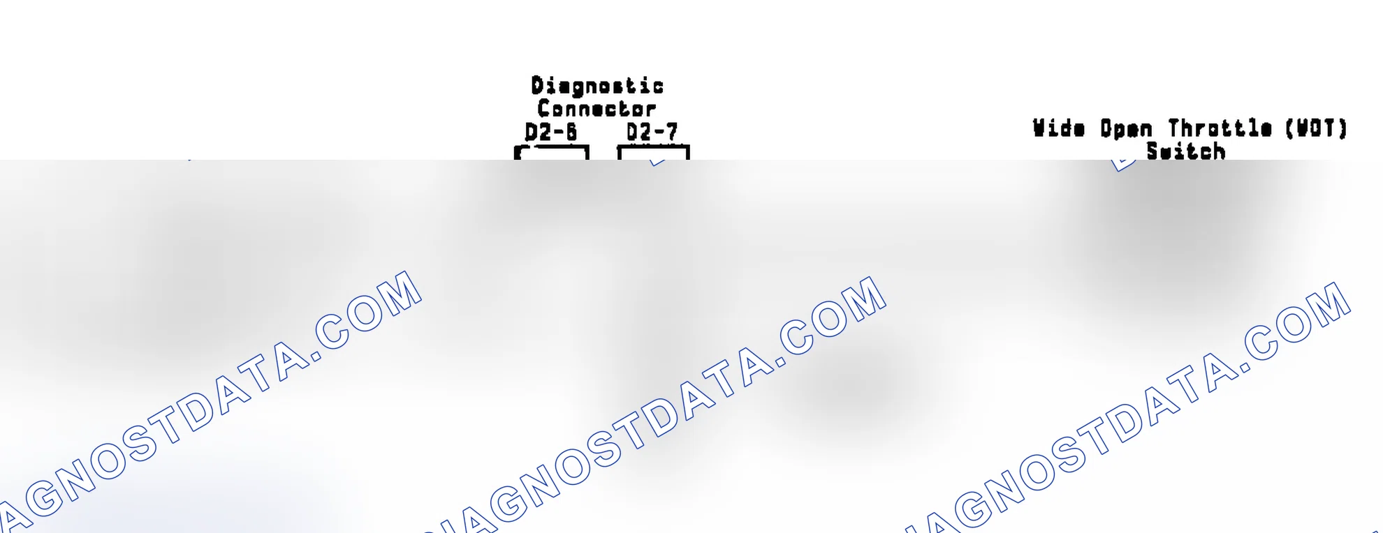 Scheme 38: Fault 1025: Circuit Diagram Wide Open Throttle (WOT) Circuit Low