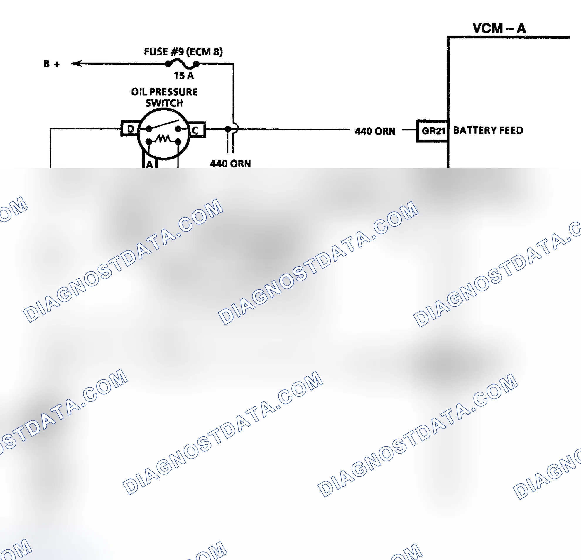 Scheme 222: Code P1221 Schematic ("S" & "T" Series 4.3L - VIN W) Fuel Pump Secondary System Circuit Low
