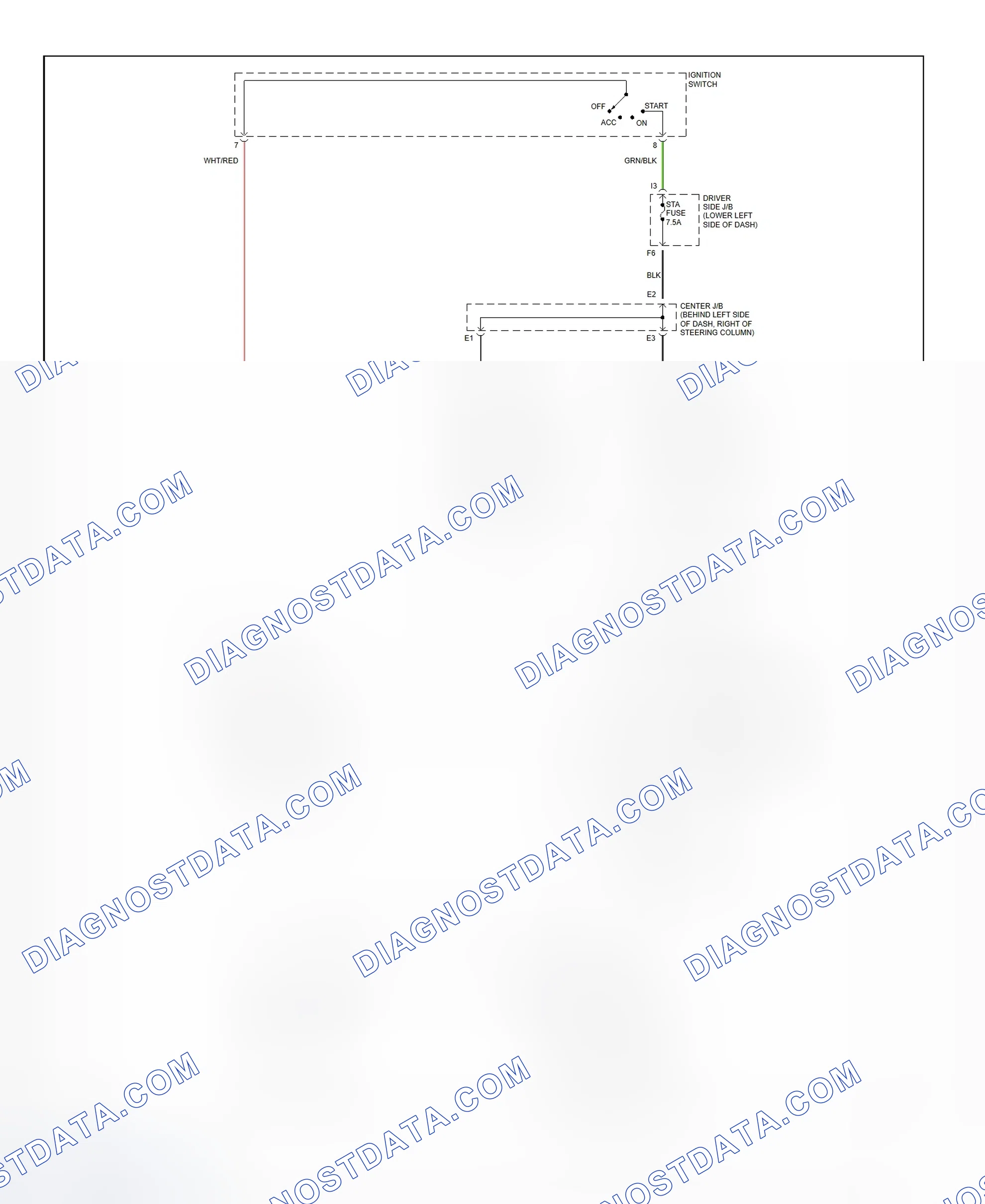 Fig. 35: Starting System Wiring Diagram (4Runner)