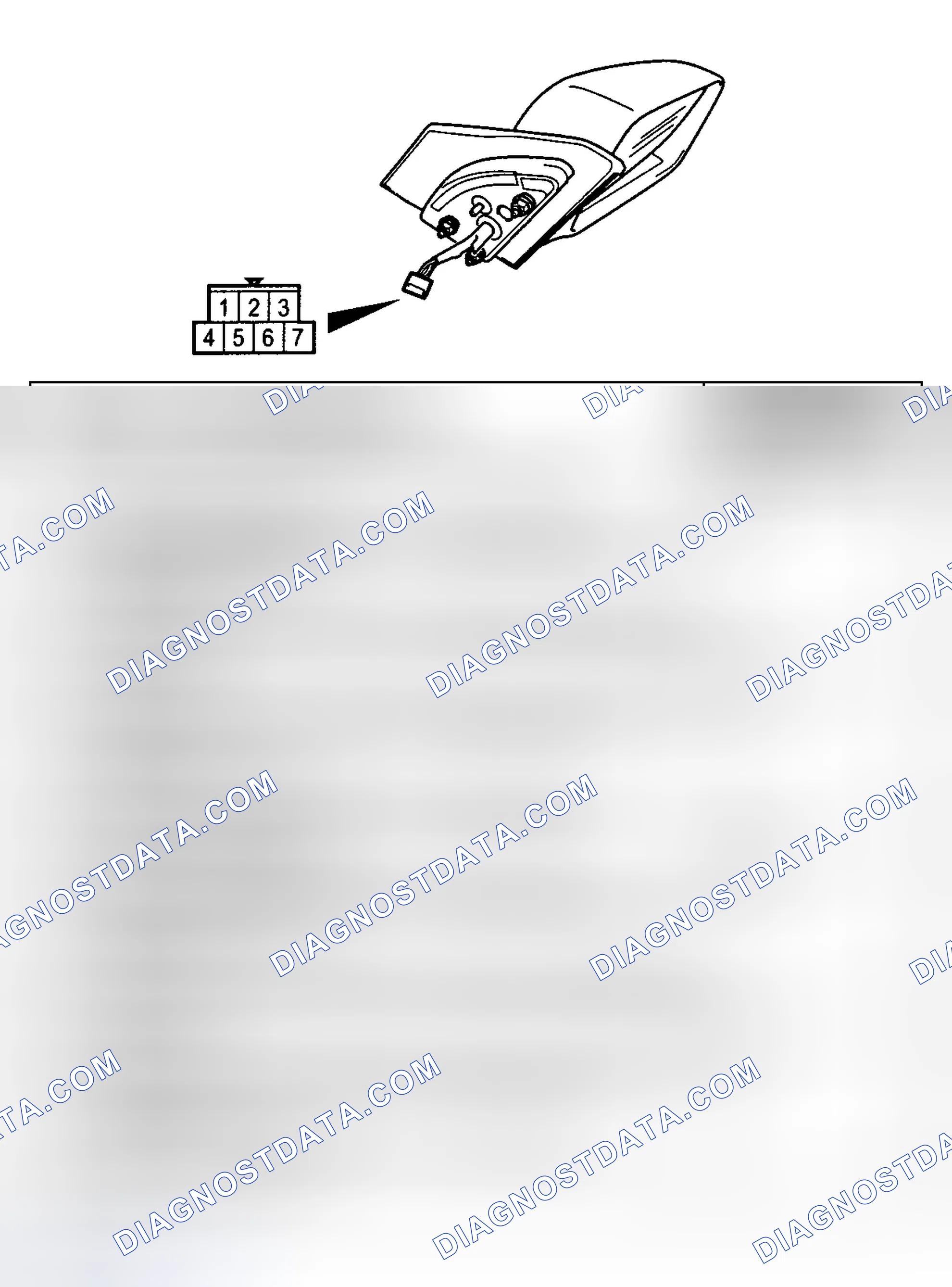 Scheme 3: ELECTRIC REMOTE CONTROL MIRROR OPERATION CHECK (VEHICLES WITH HEATED DOOR MIRROR)