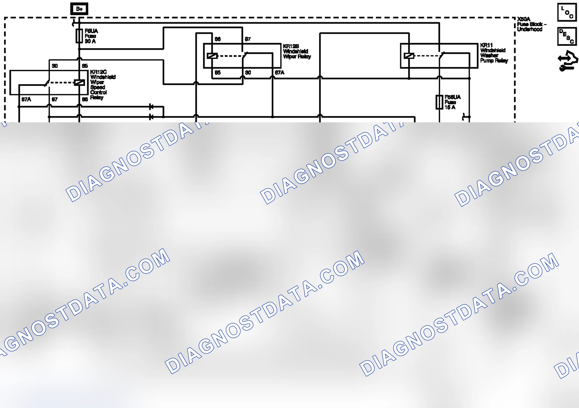 Scheme 1: Wiper/Washer Wiring Schematics